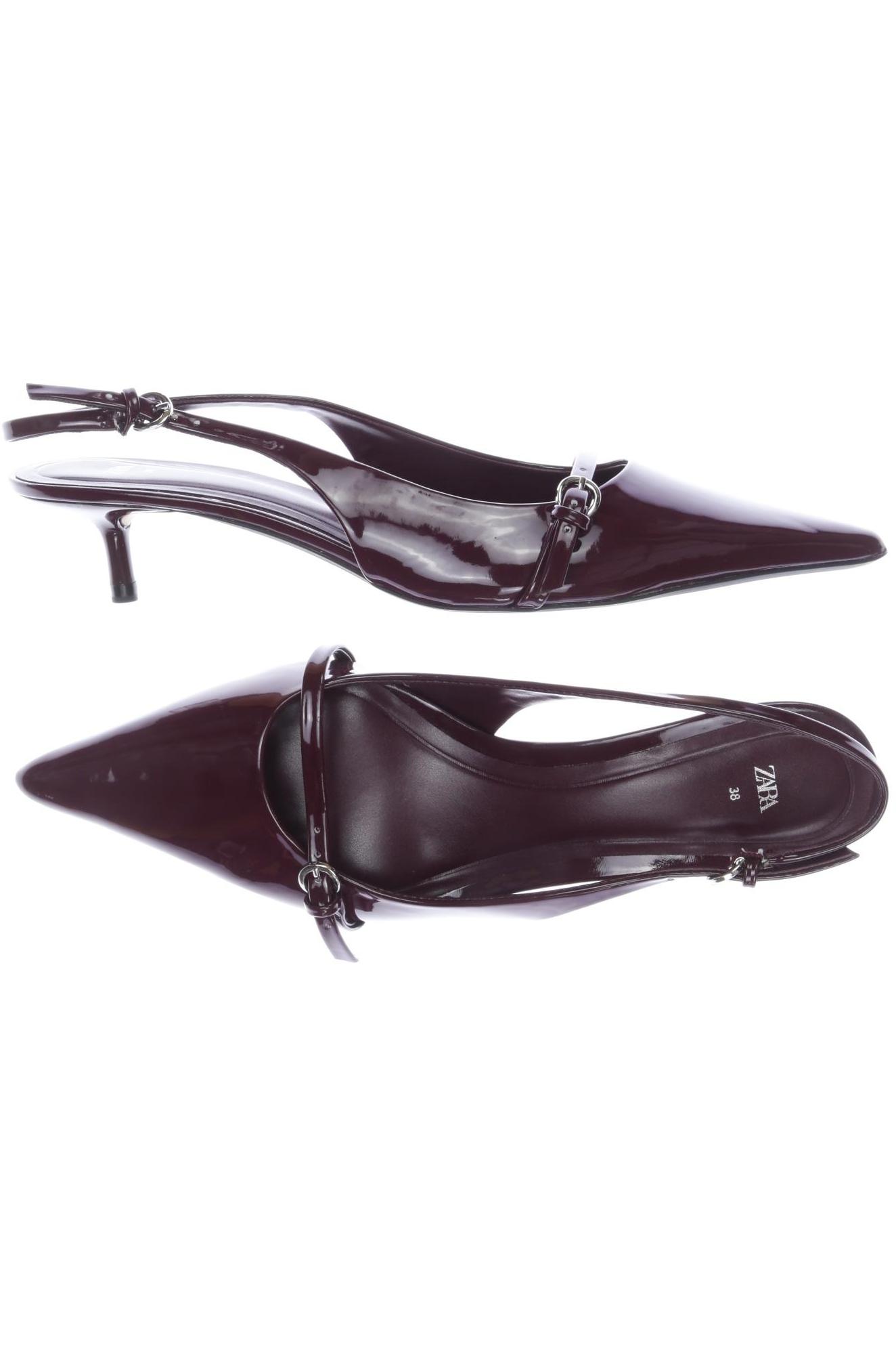 

Zara Damen Pumps, bordeaux, Gr. 38