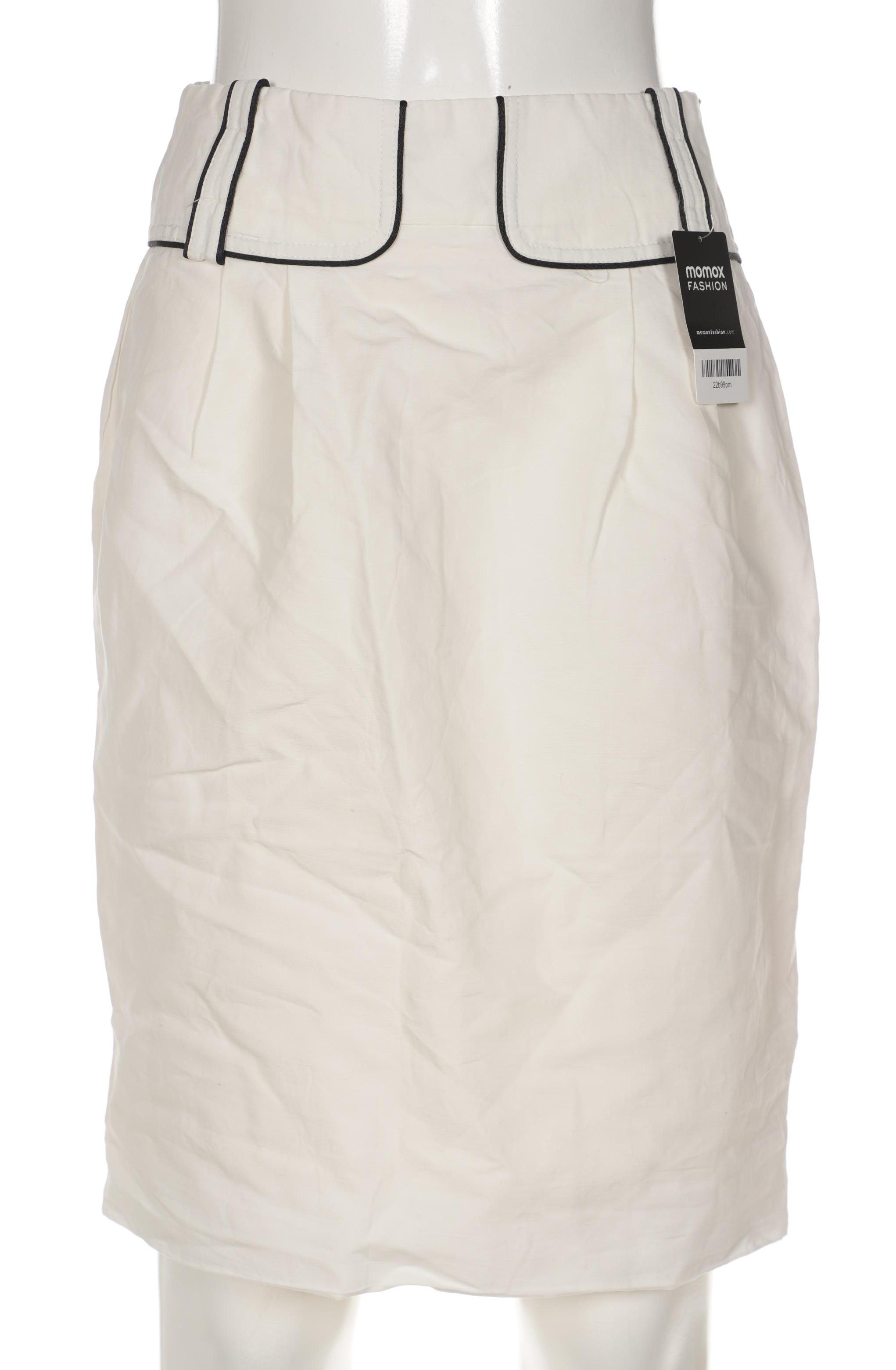 

ZARA Damen Rock, cremeweiß