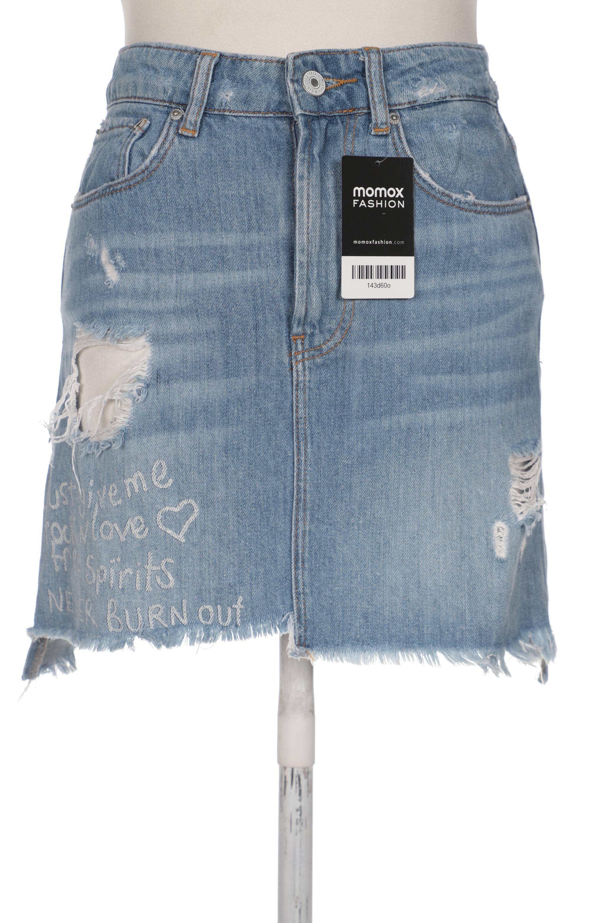 

ZARA Damen Rock, blau