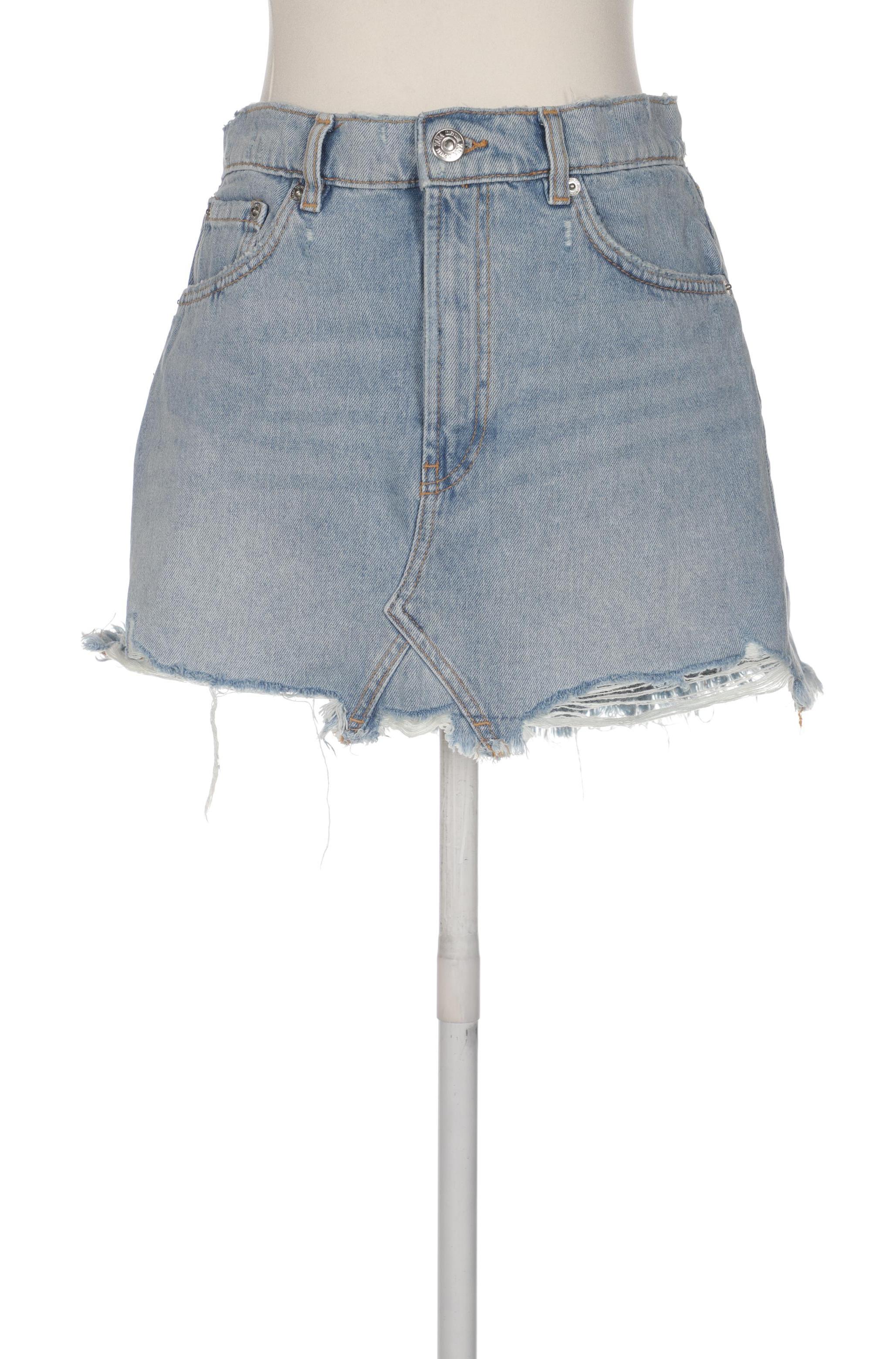 

ZARA Damen Rock, hellblau