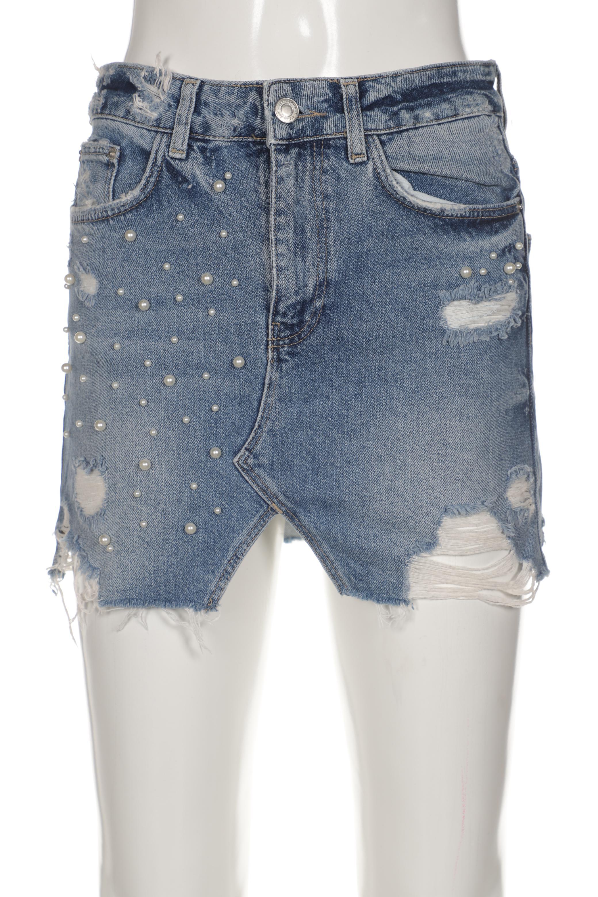 

ZARA Damen Rock, blau