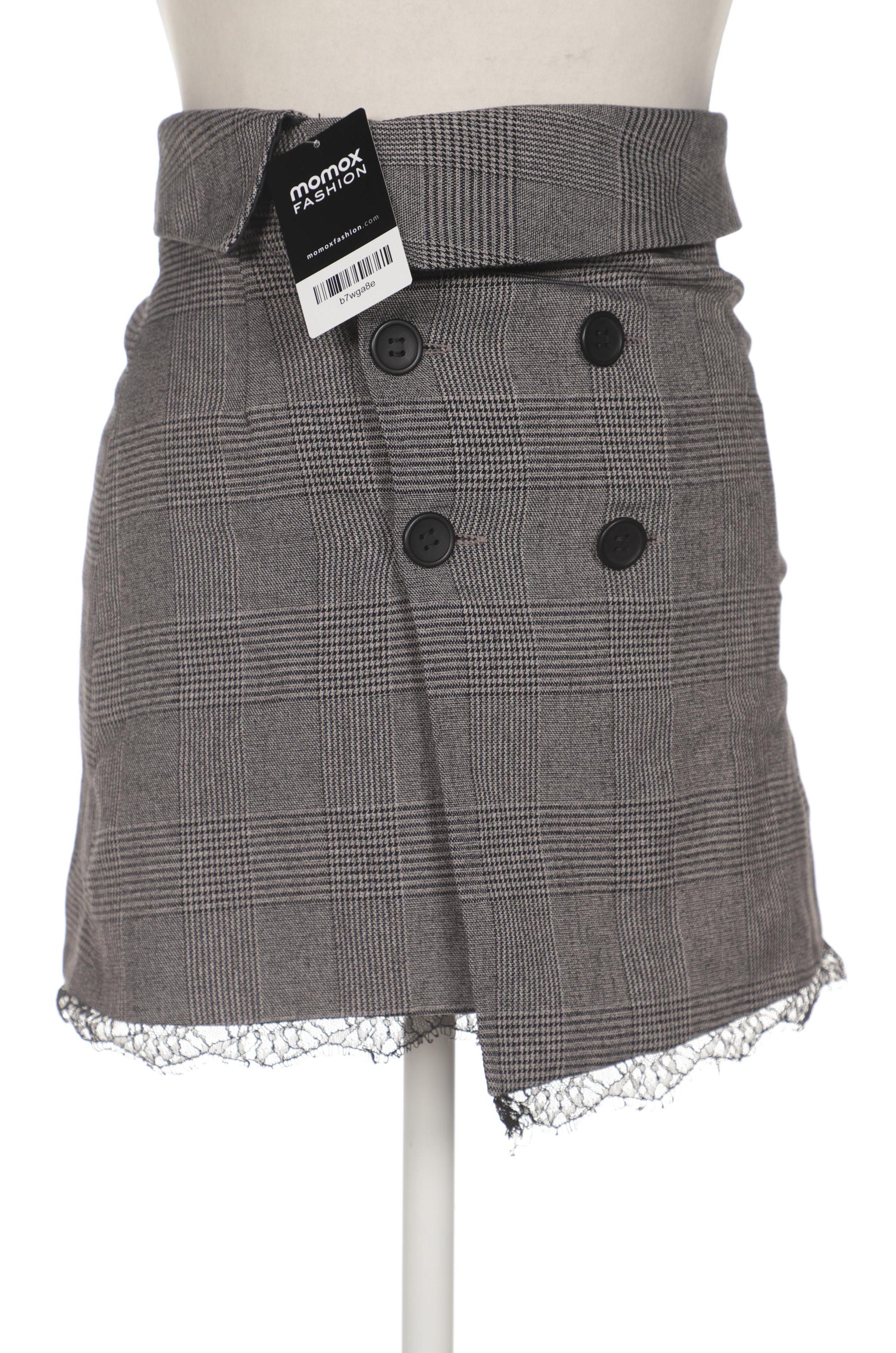 

ZARA Damen Rock, grau