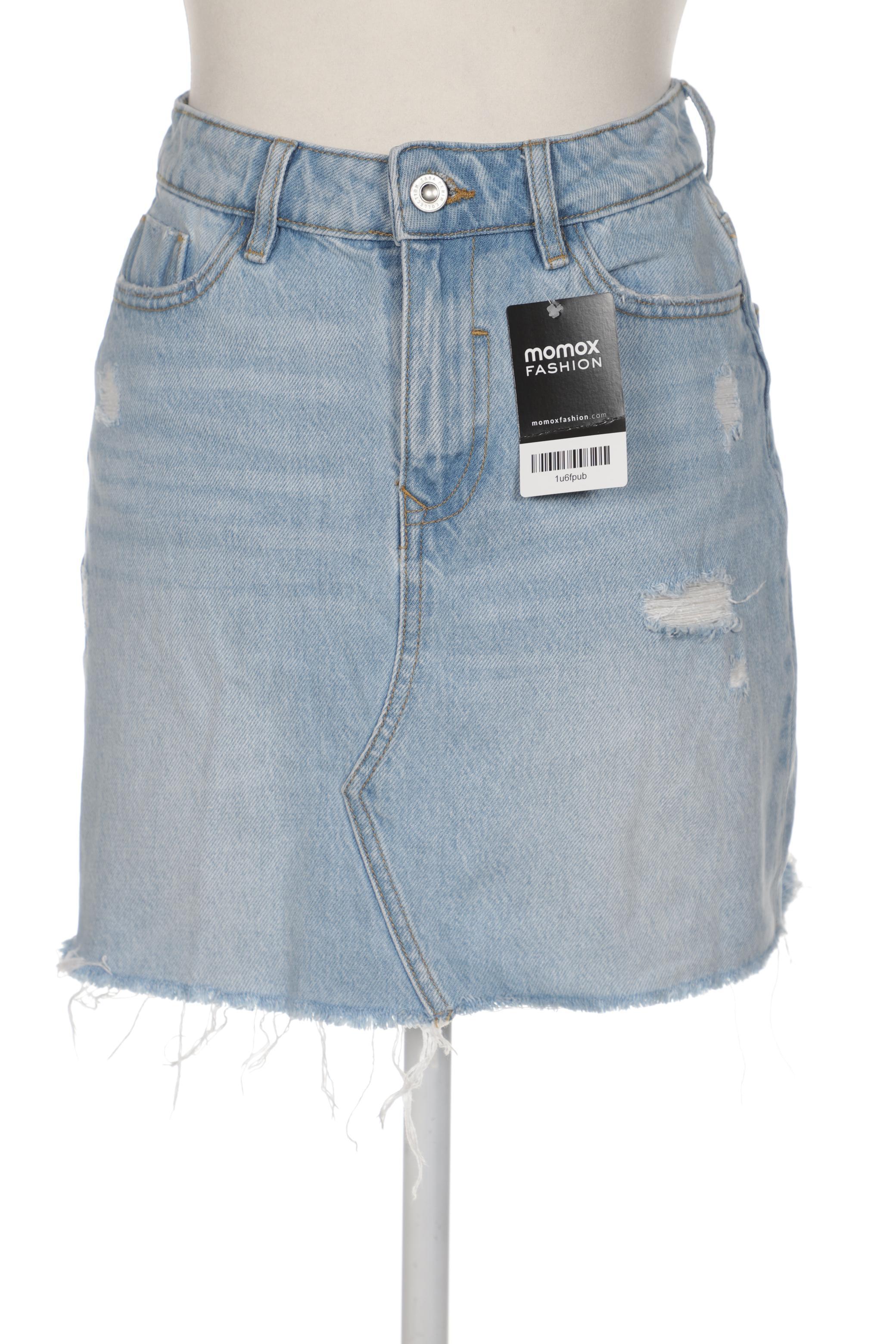 

ZARA Damen Rock, hellblau