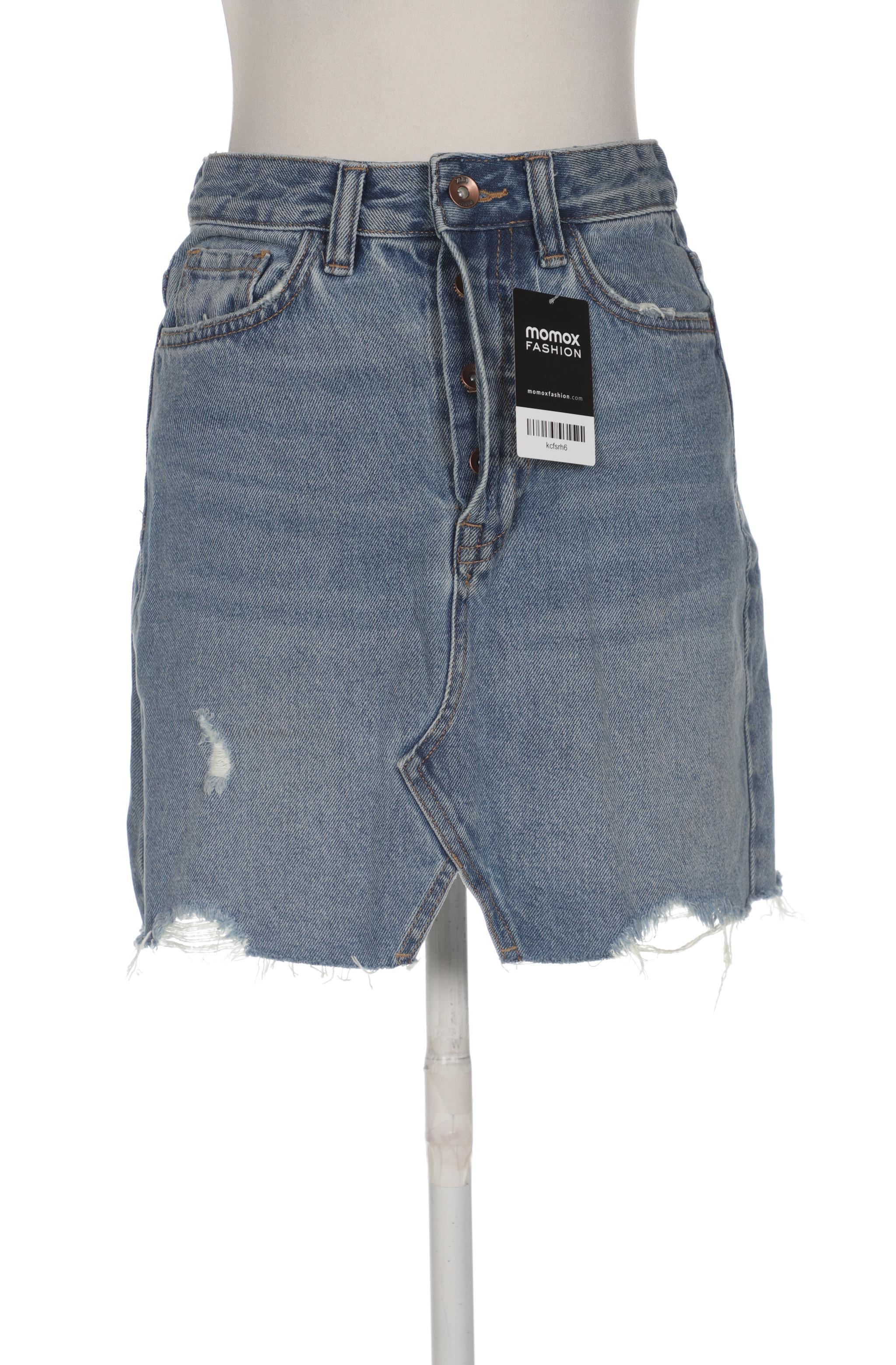 

ZARA Damen Rock, blau