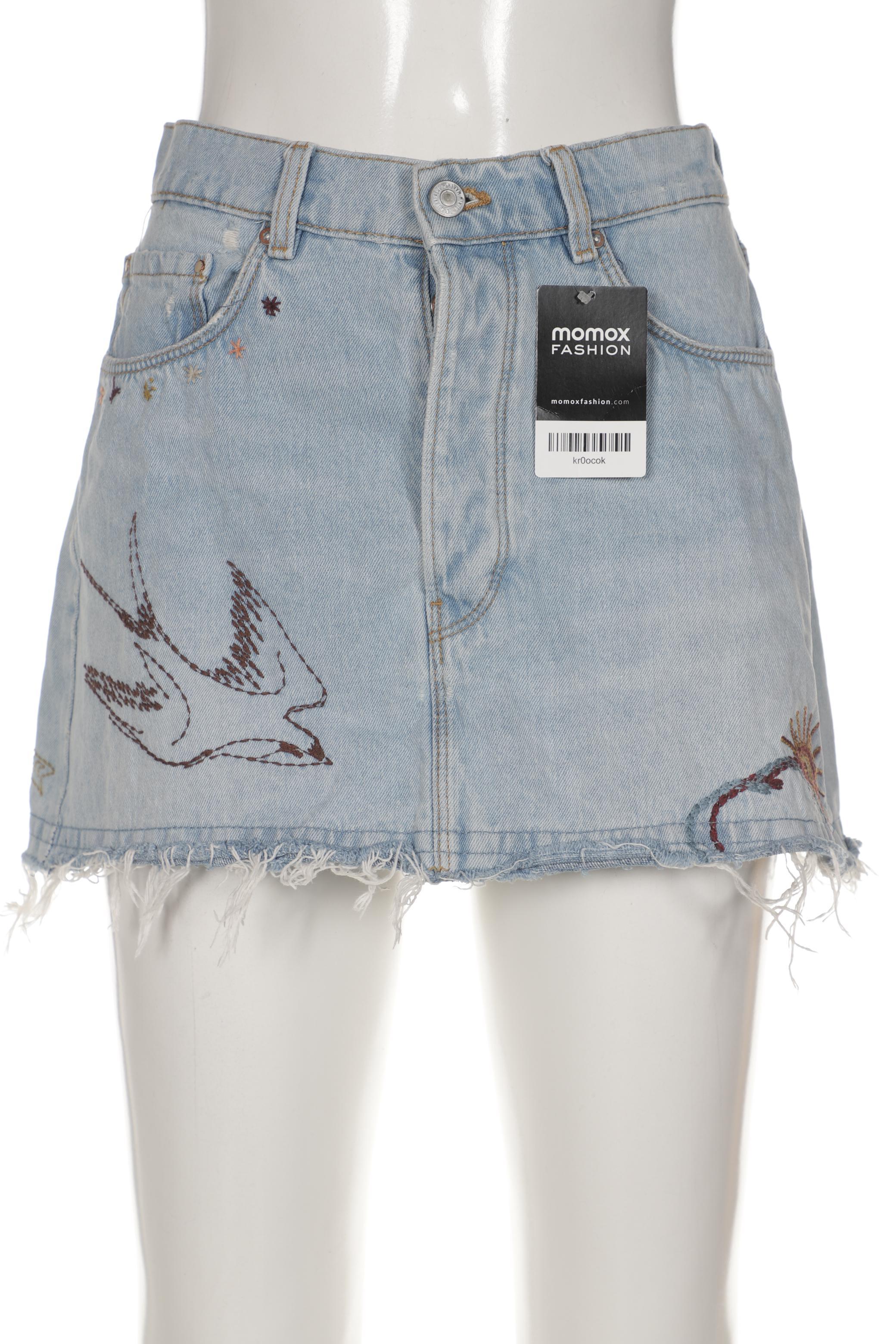

ZARA Damen Rock, hellblau
