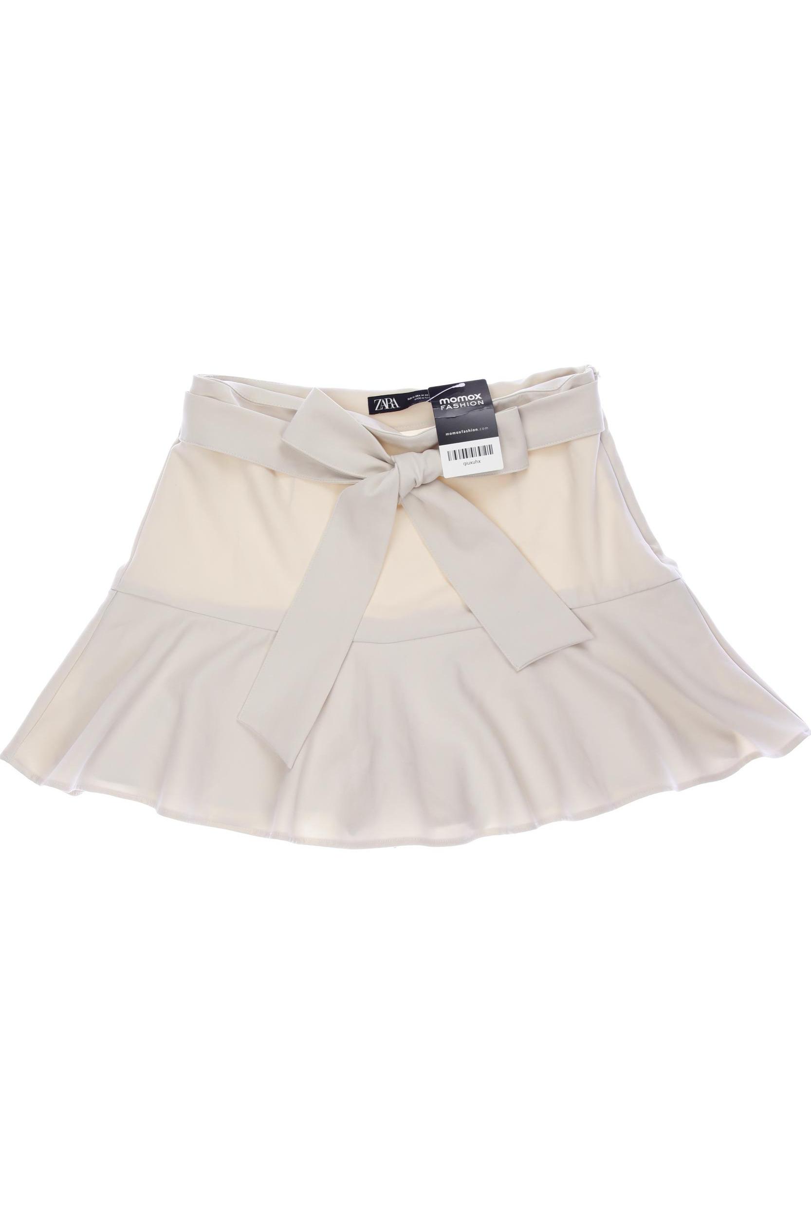 

ZARA Damen Rock, cremeweiß