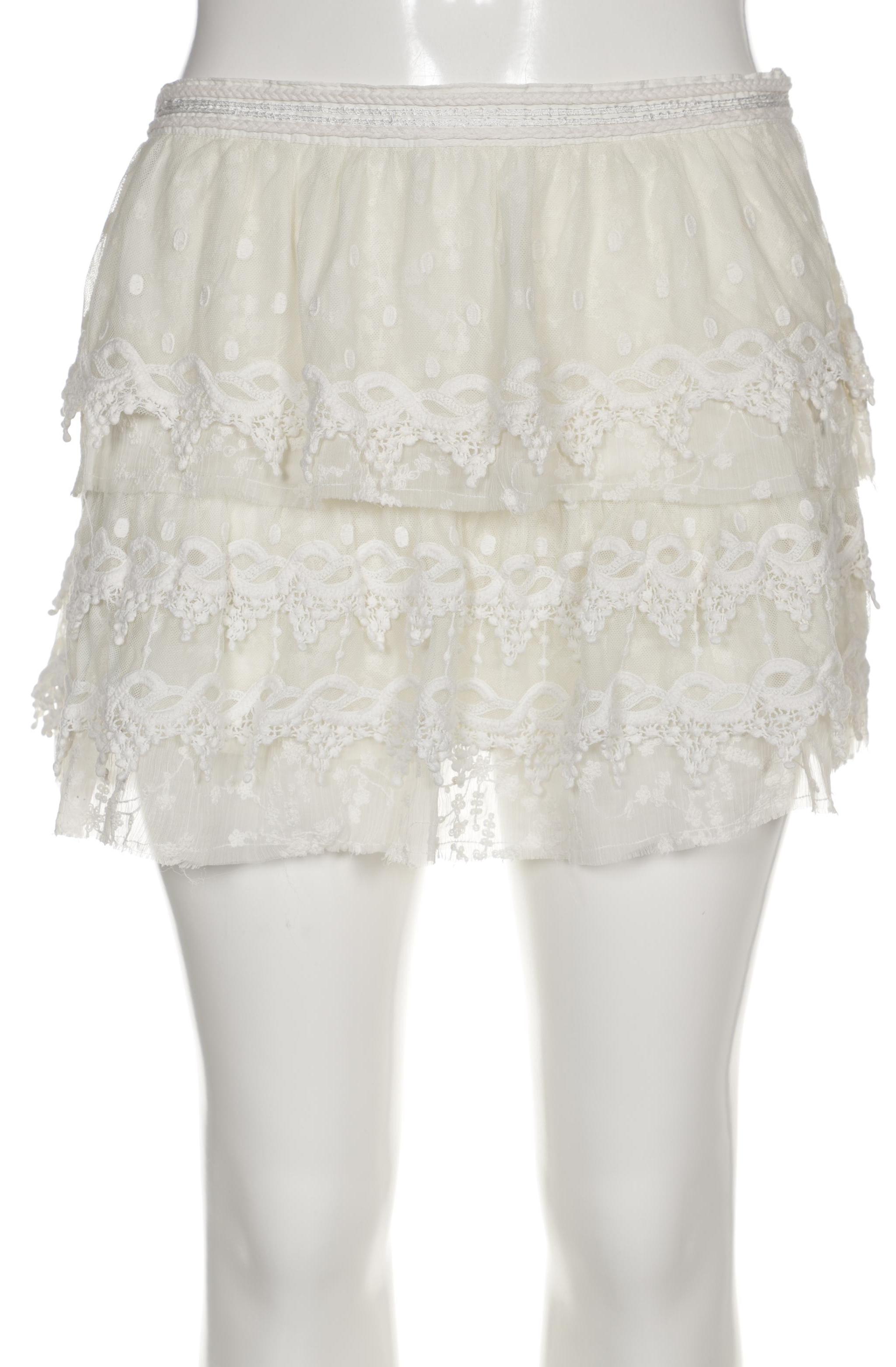 

ZARA Damen Rock, cremeweiß