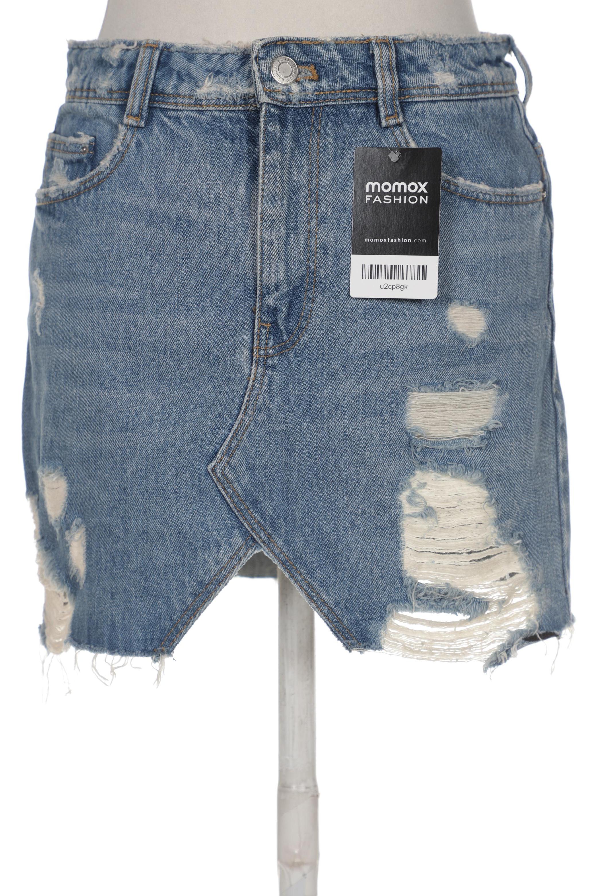 

ZARA Damen Rock, blau