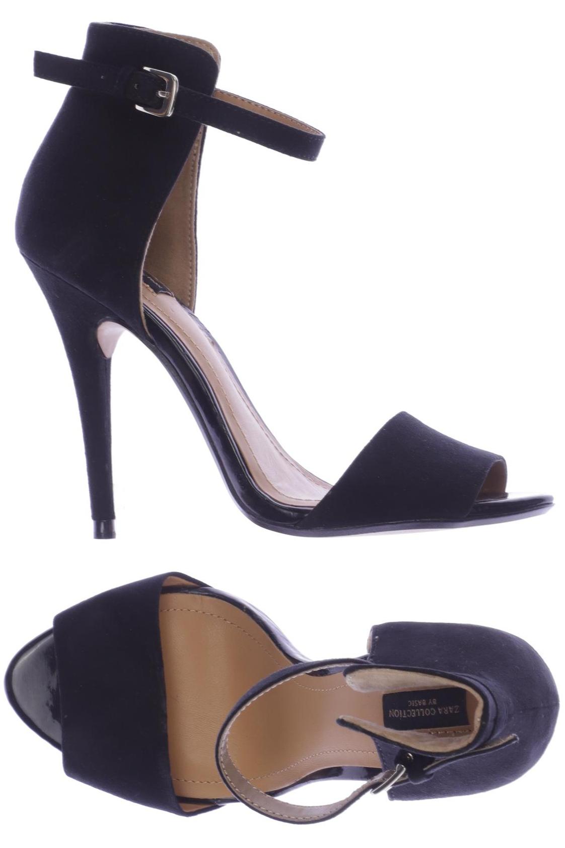 

ZARA Damen Sandale, marineblau
