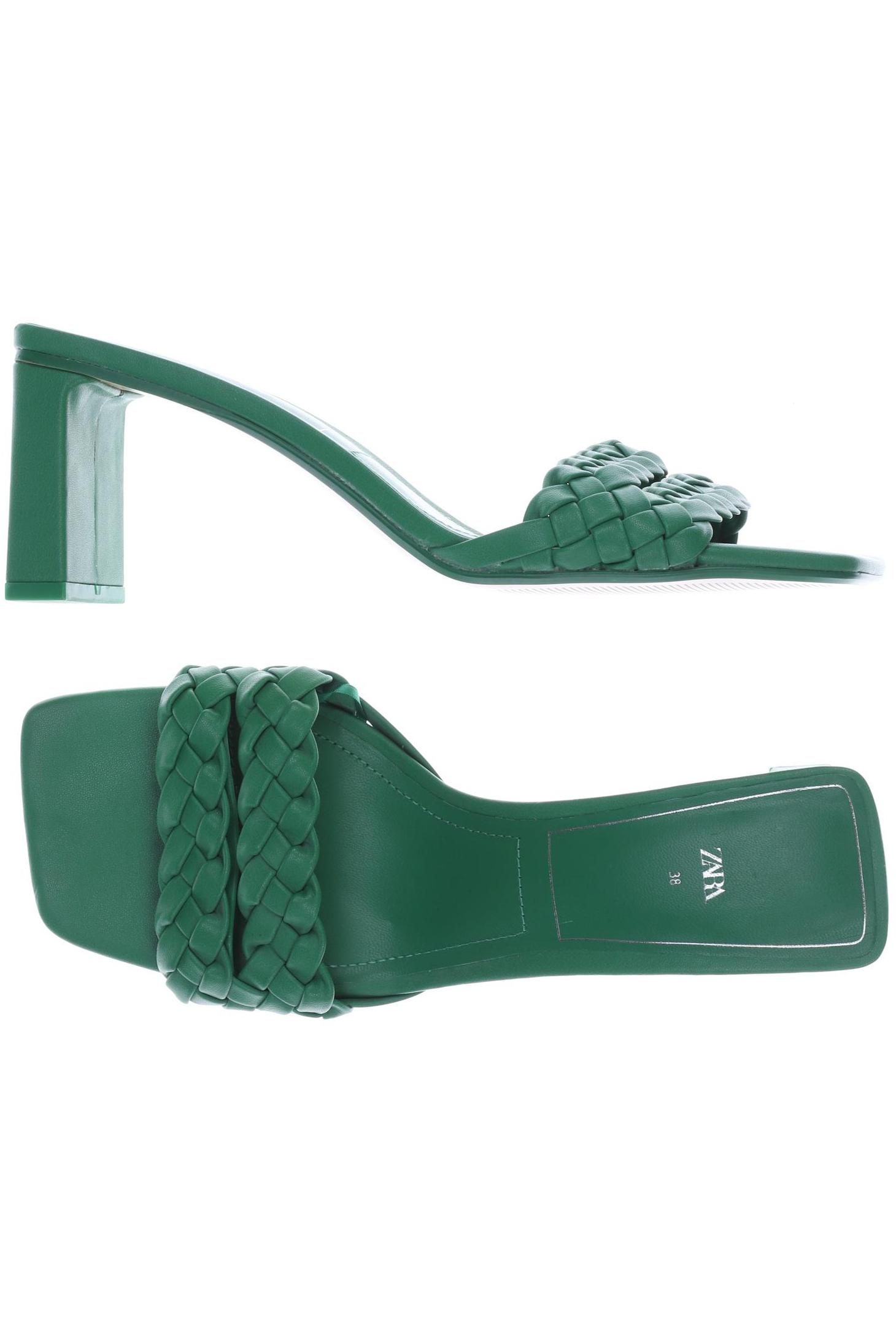 

ZARA Damen Sandale, grün