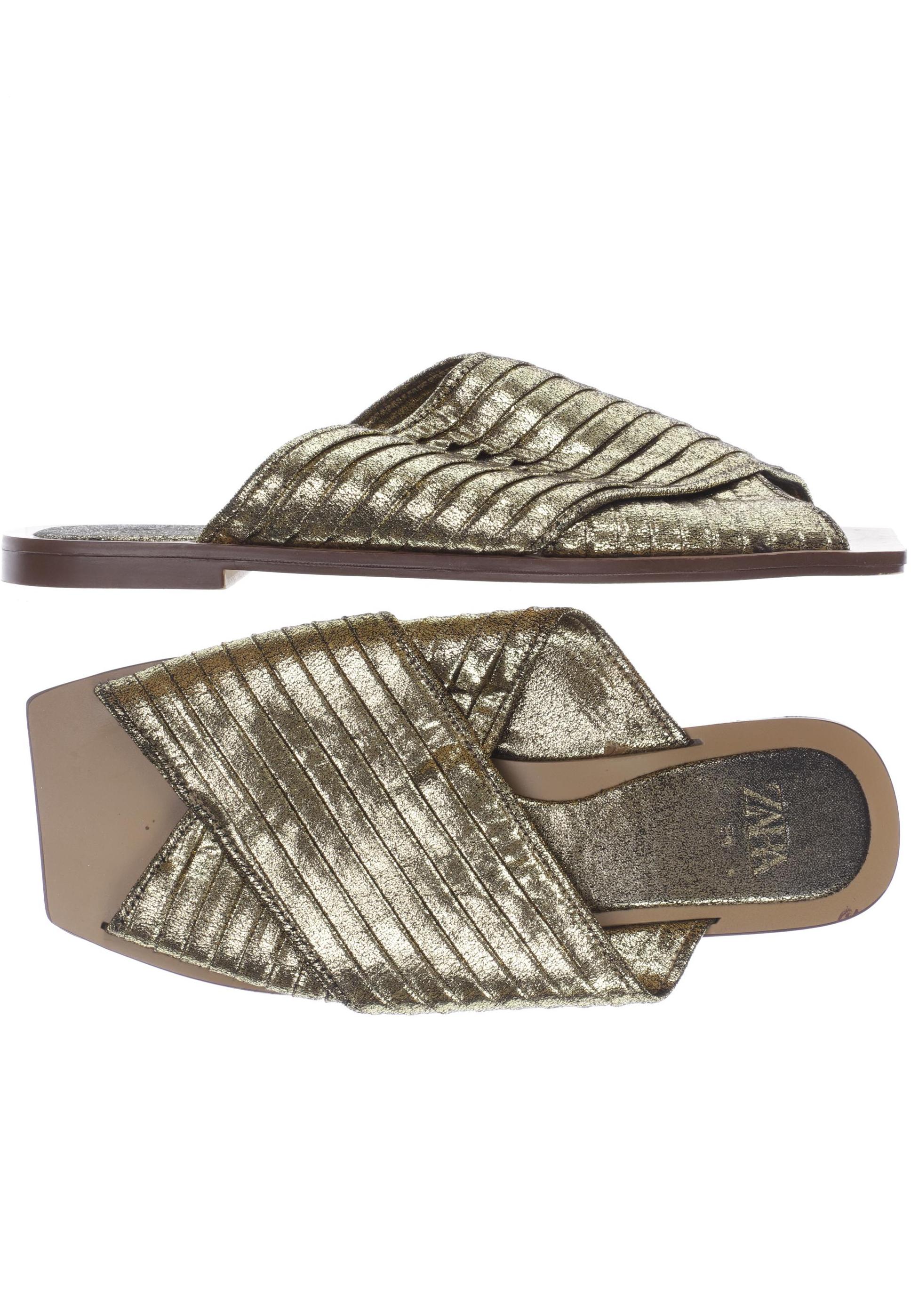 

Zara Damen Sandale, gold, Gr. 39