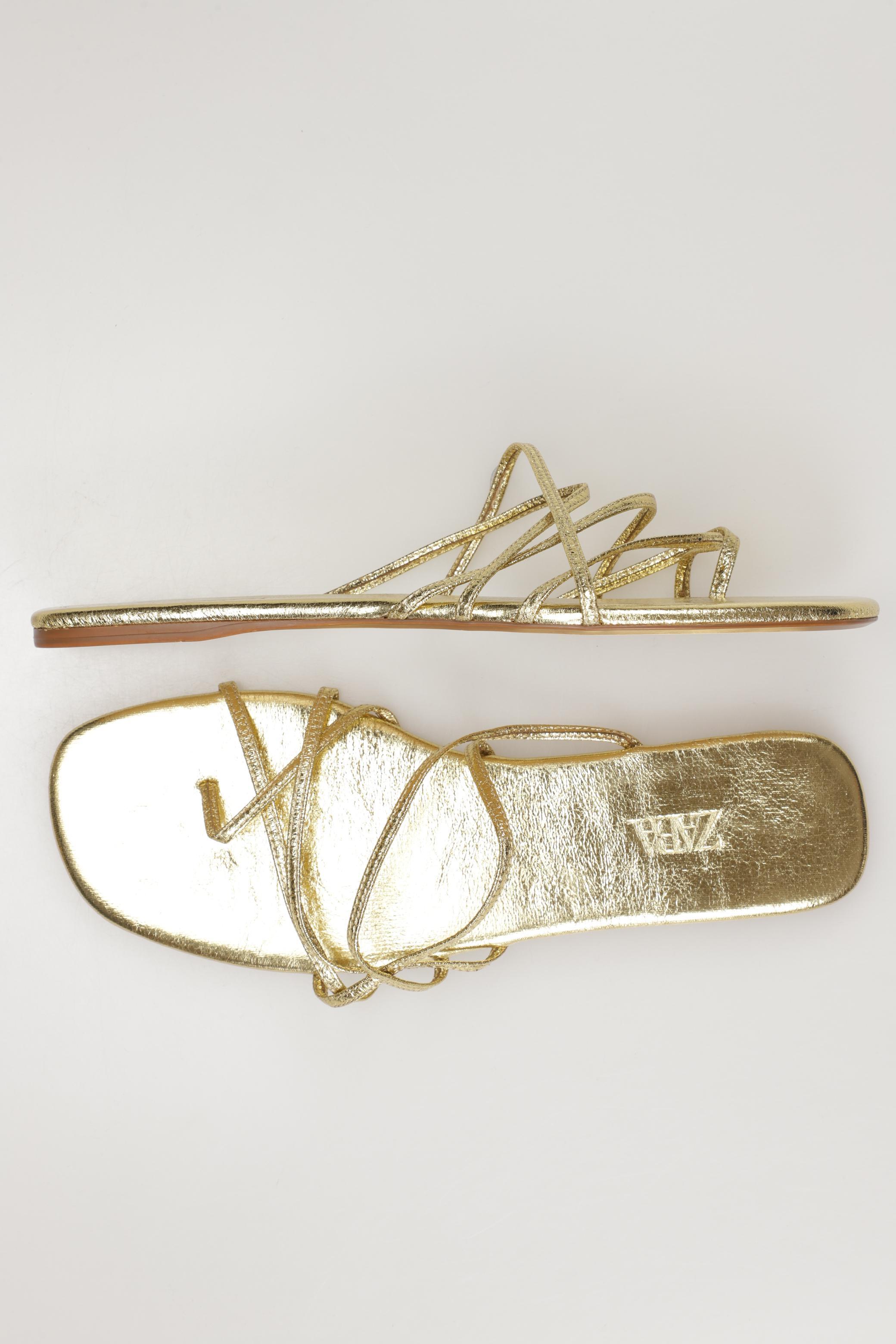 

Zara Damen Sandale, gold, Gr. 40