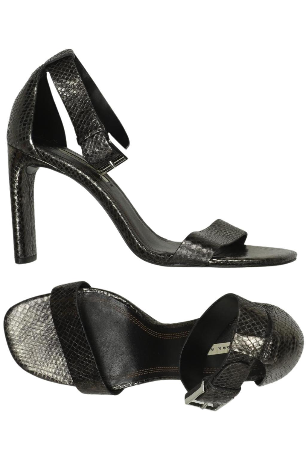 

Zara Damen Sandale, silber, Gr. 40