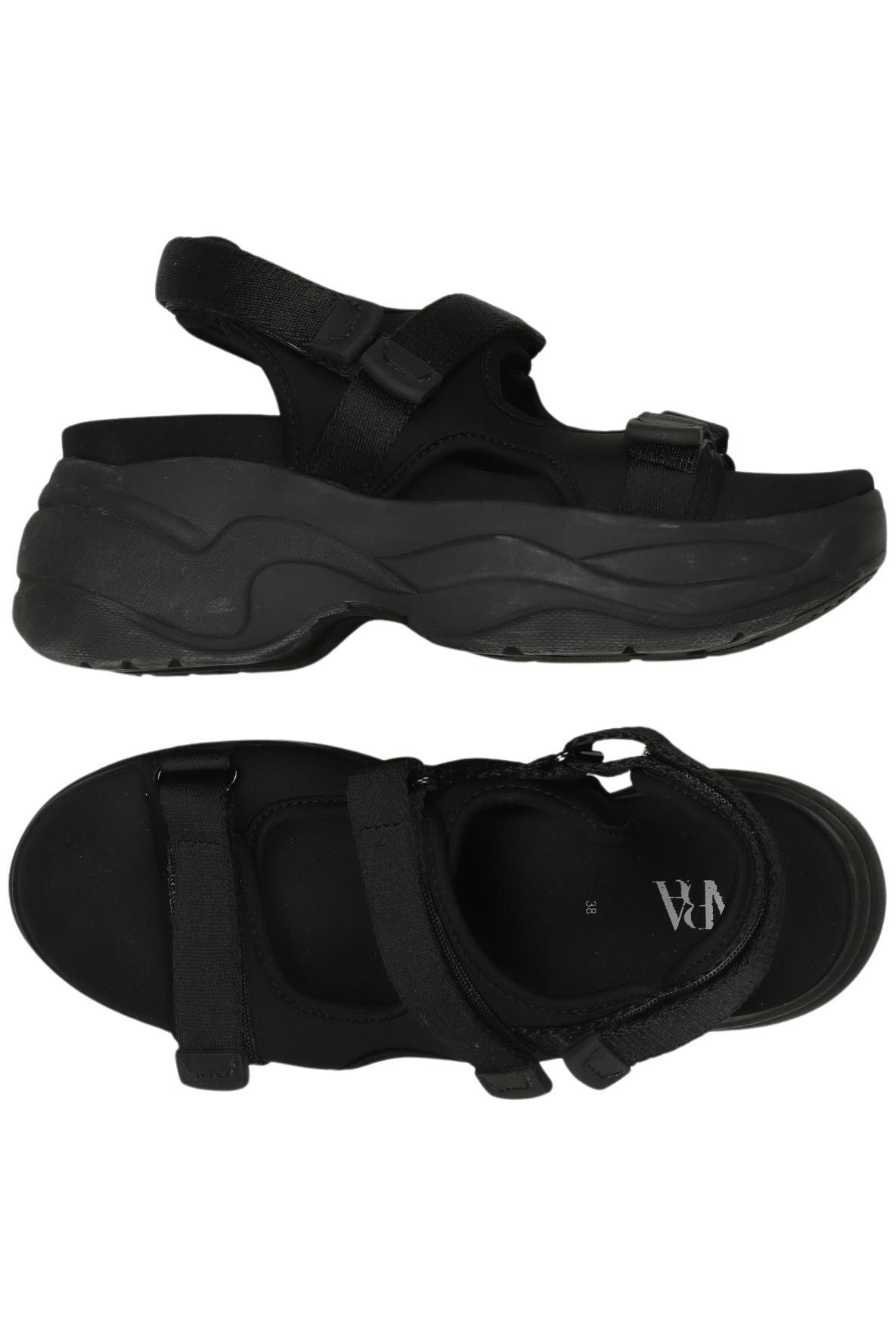 

Zara Damen Sandale, schwarz, Gr. 38