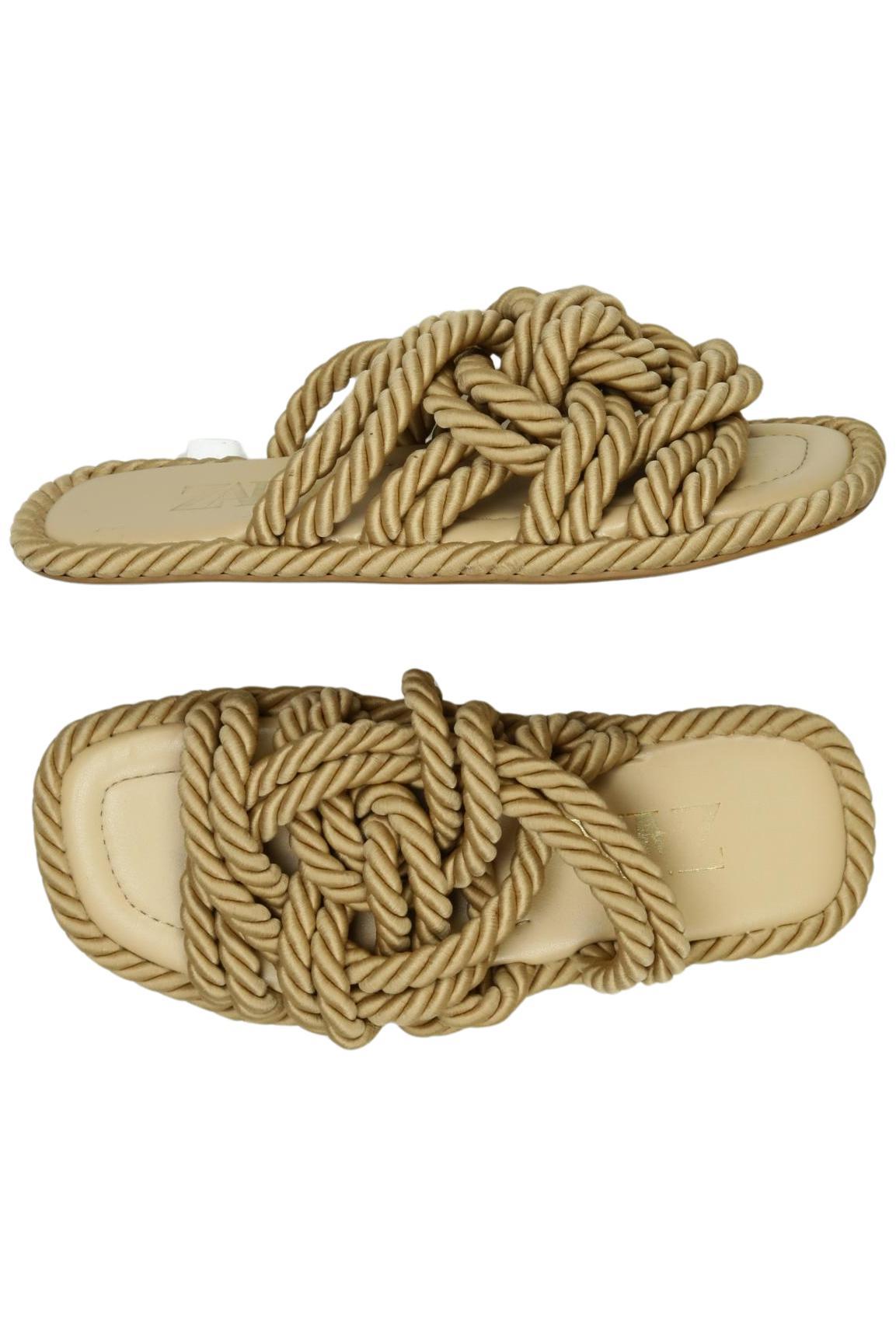 

Zara Damen Sandale, beige, Gr. 35