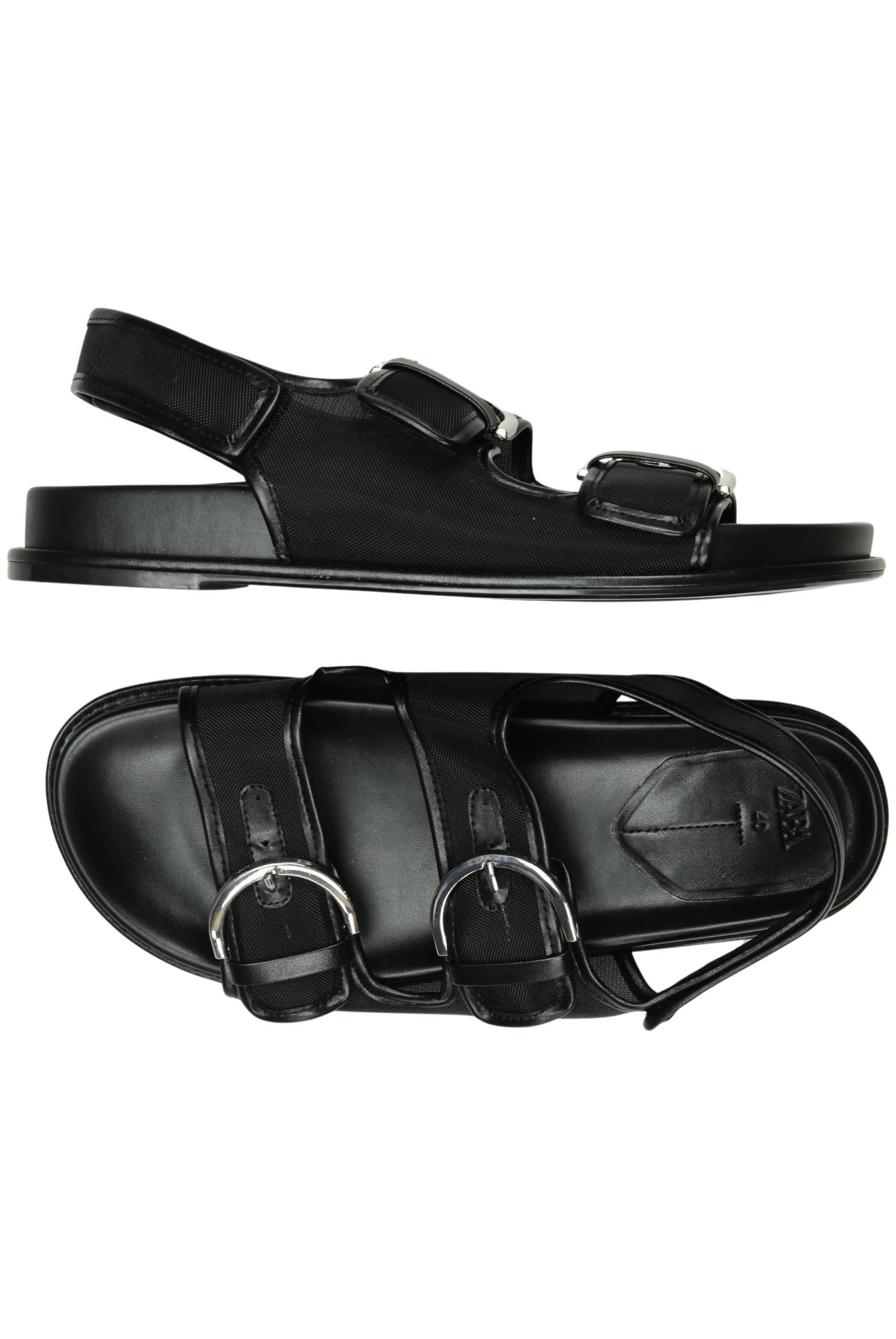 

Zara Damen Sandale, schwarz, Gr. 40