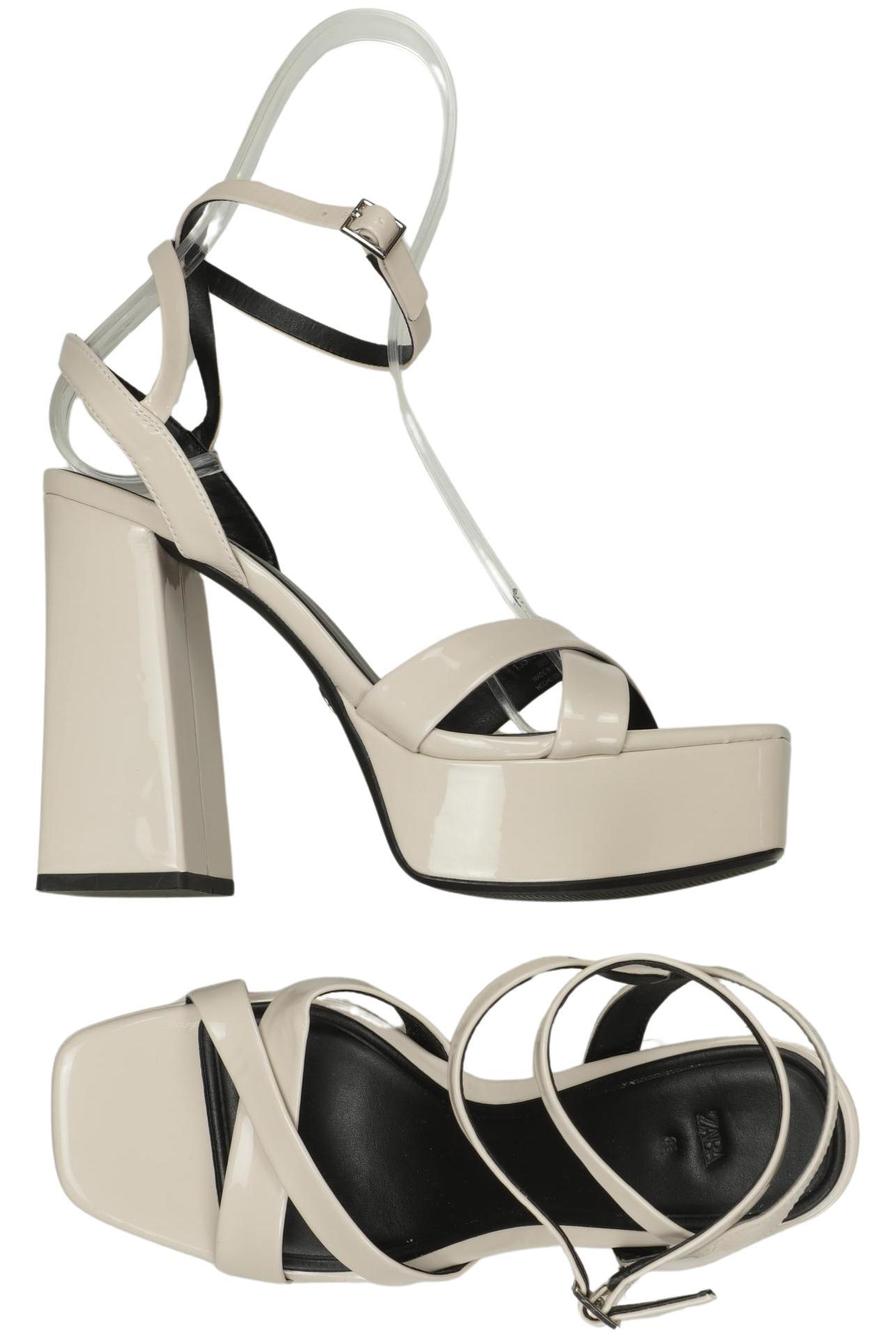 

Zara Damen Sandale, beige, Gr. 38