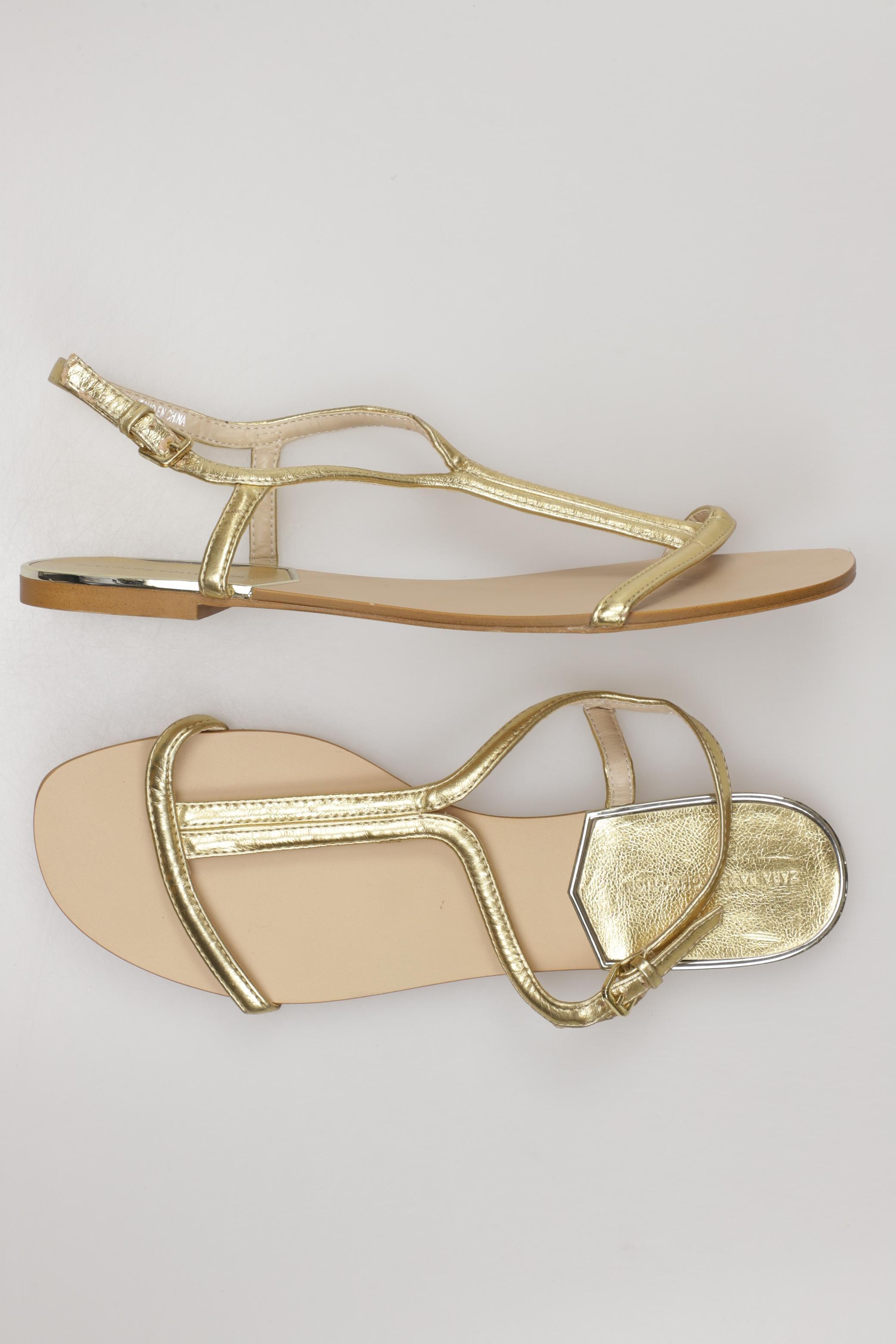 

Zara Damen Sandale, gold, Gr. 41