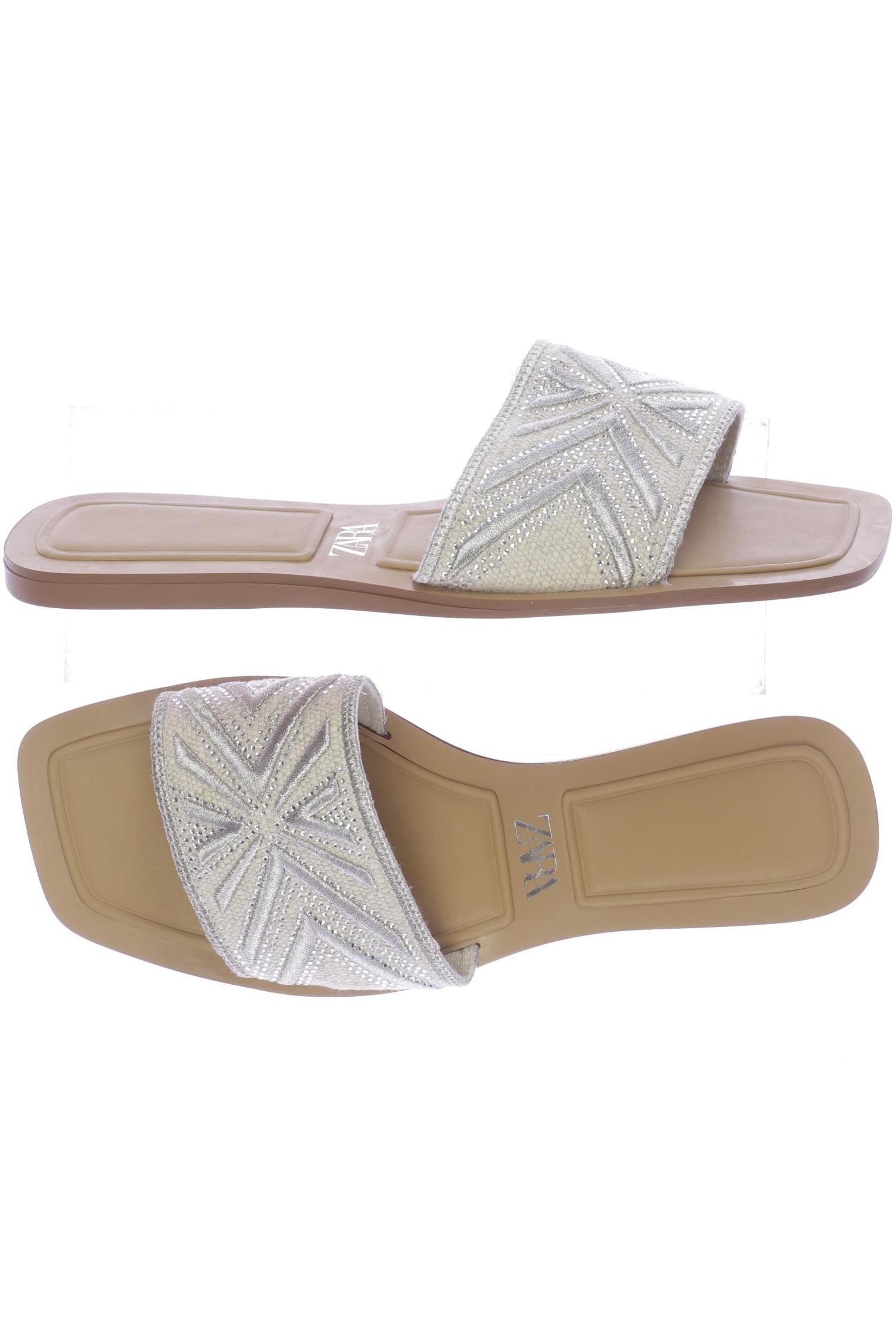 

ZARA Damen Sandale, beige