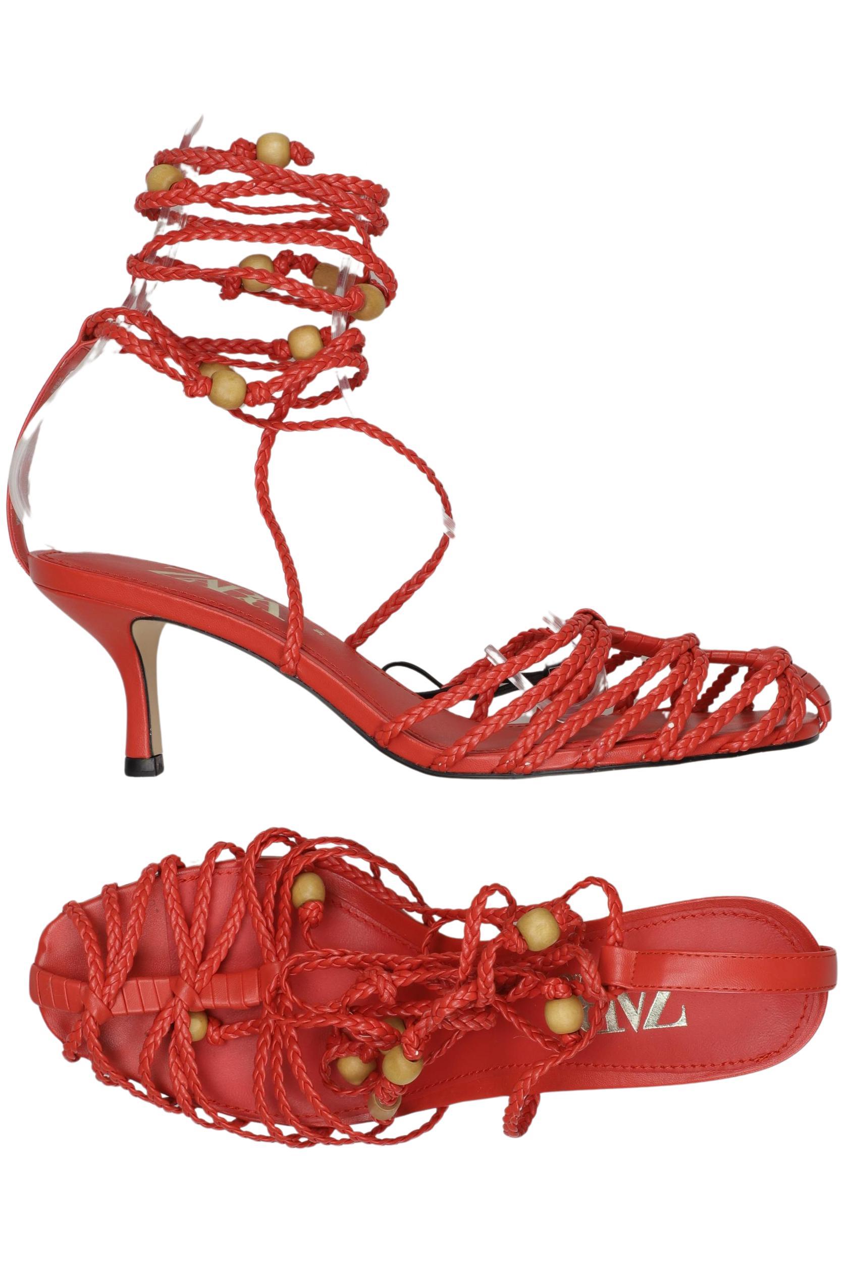 

Zara Damen Sandale, rot, Gr. 39