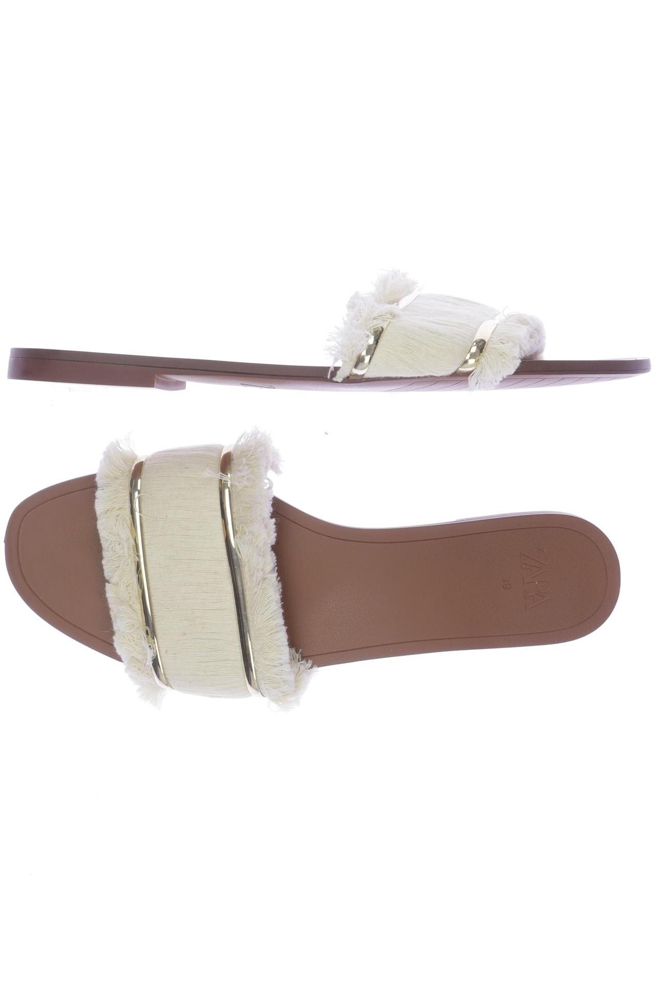 

Zara Damen Sandale, cremeweiß, Gr. 39
