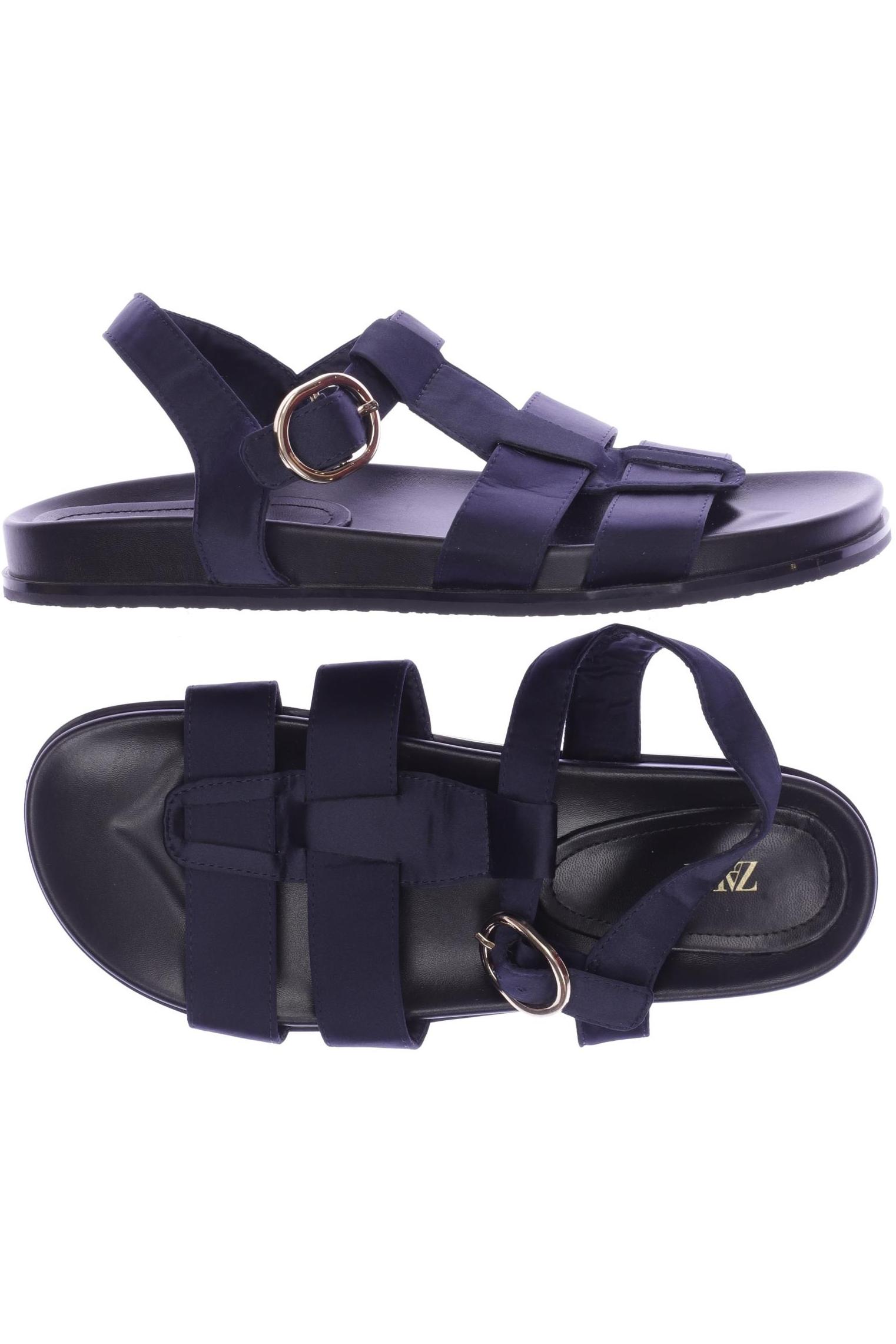

Zara Damen Sandale, marineblau, Gr. 38