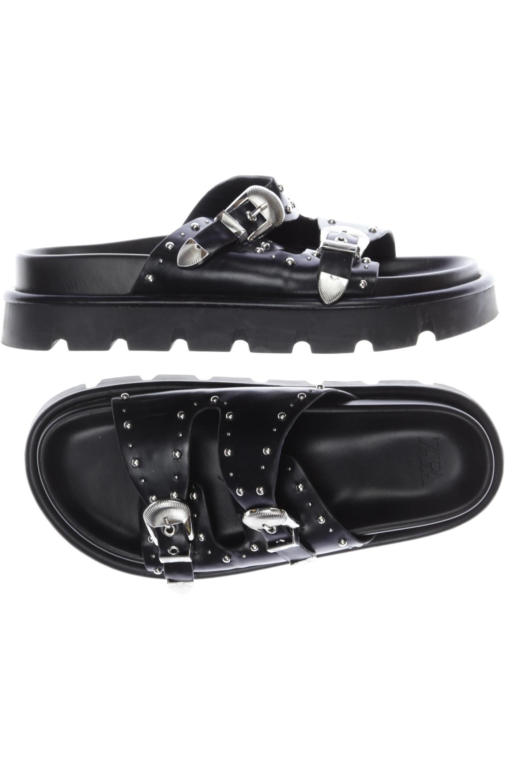 

Zara Damen Sandale, schwarz, Gr. 39