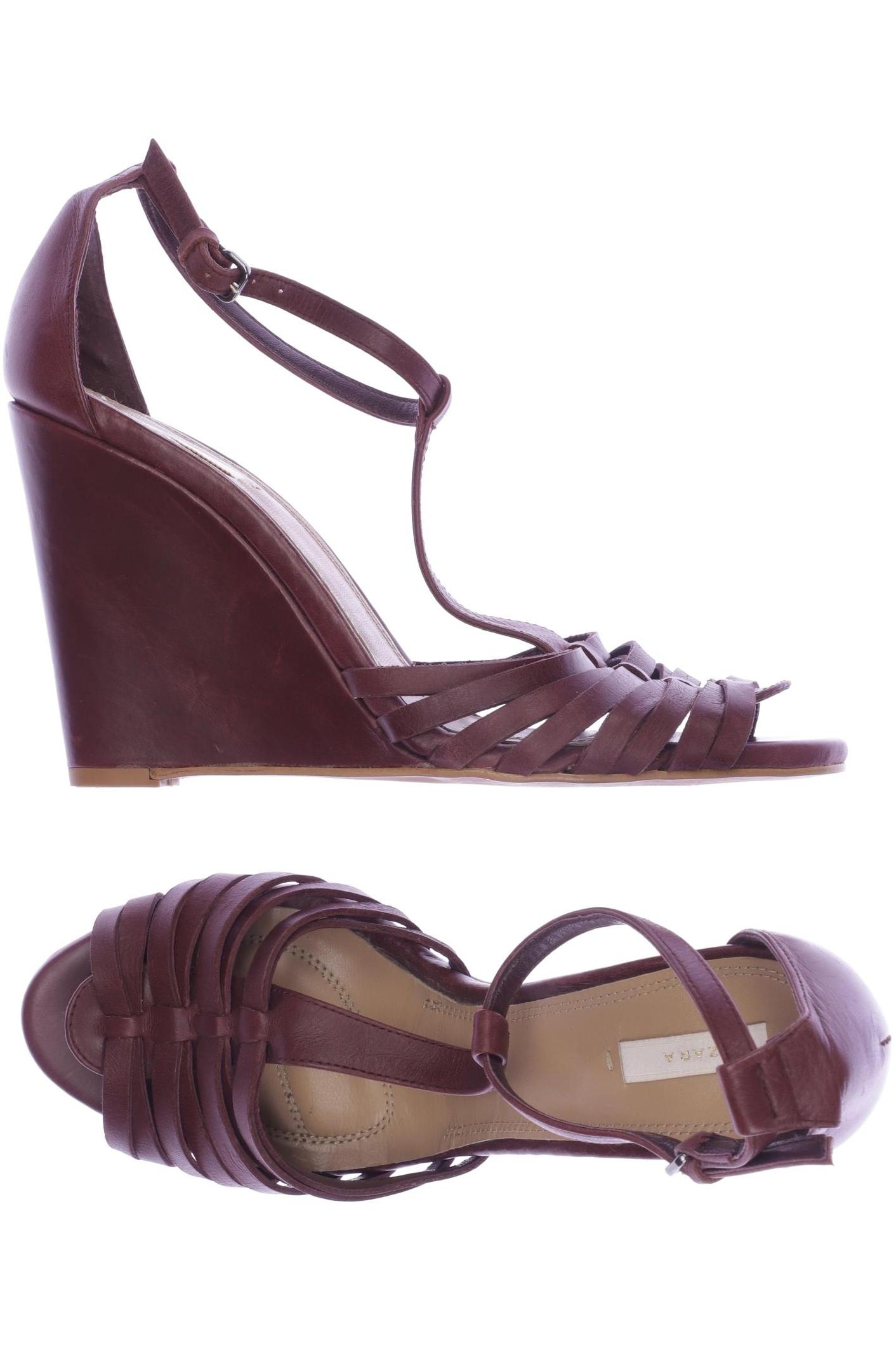 

Zara Damen Sandale, bordeaux, Gr. 40