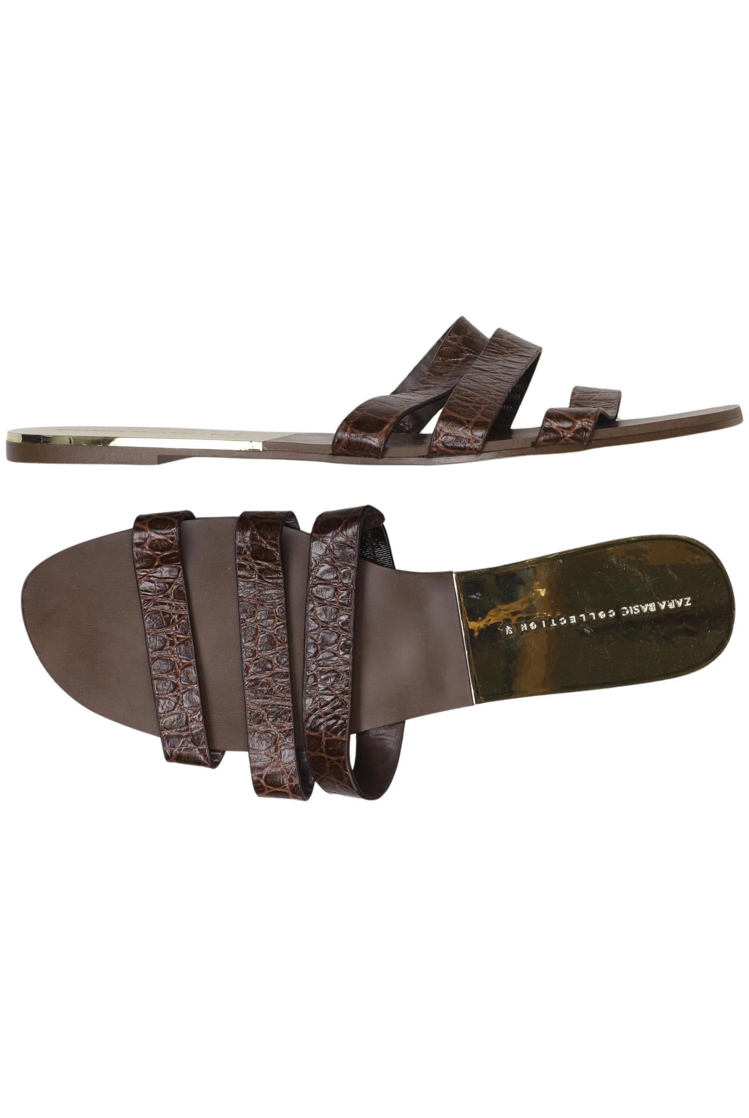 

Zara Damen Sandale, braun, Gr. 42