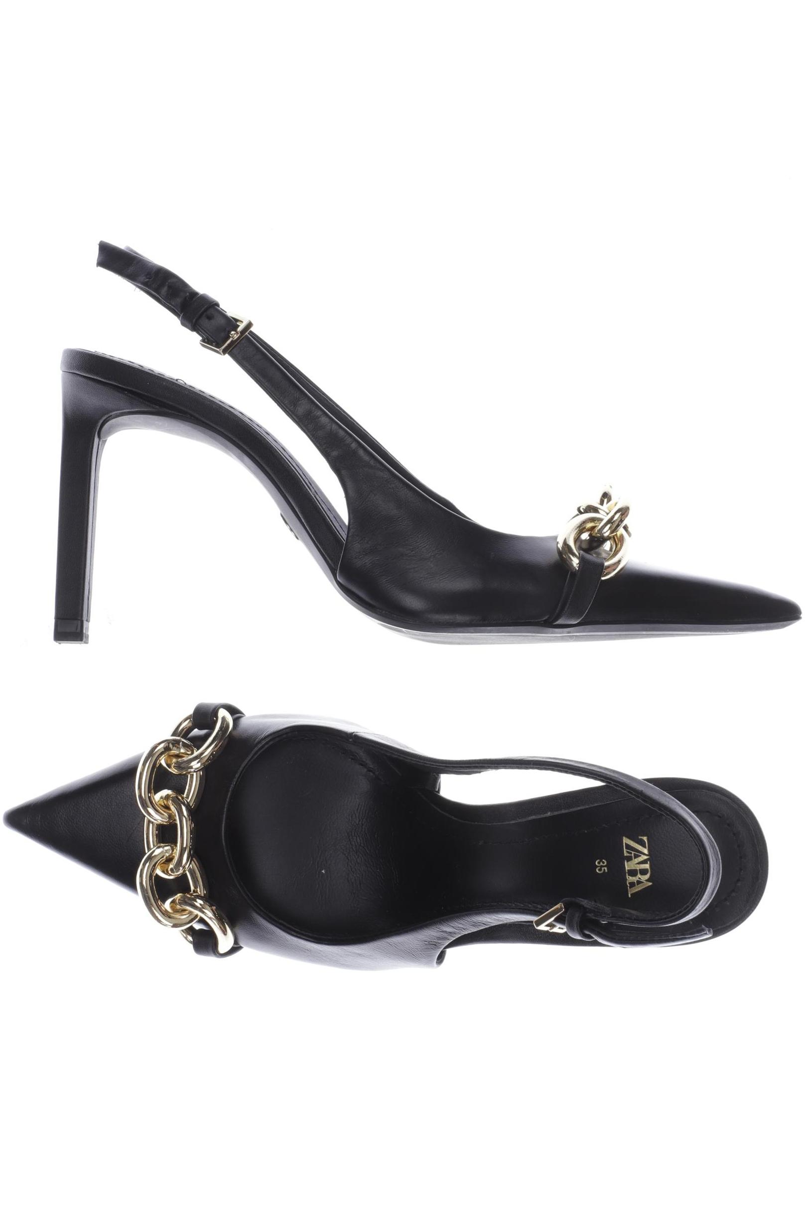 

Zara Damen Sandale, schwarz, Gr. 35