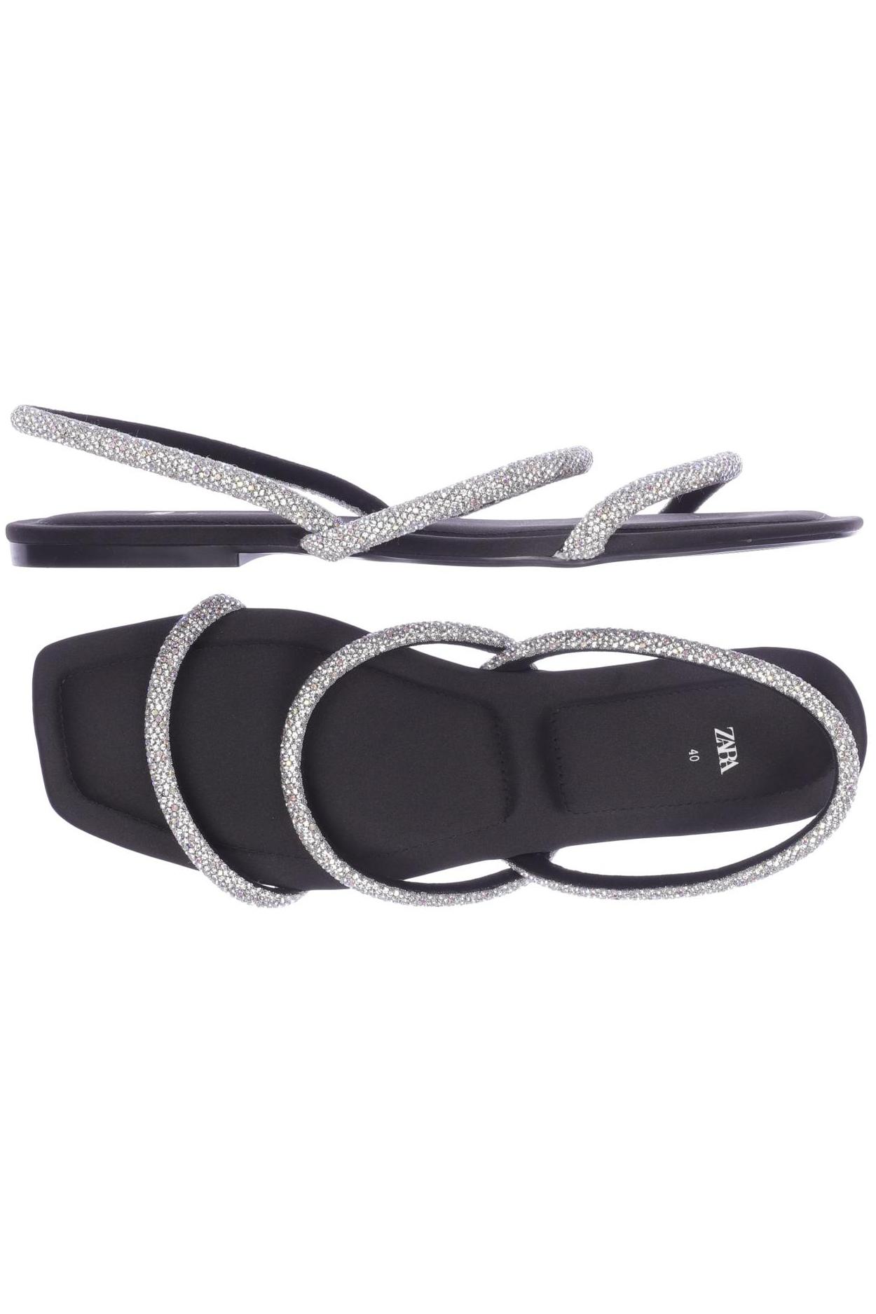 

Zara Damen Sandale, silber, Gr. 40
