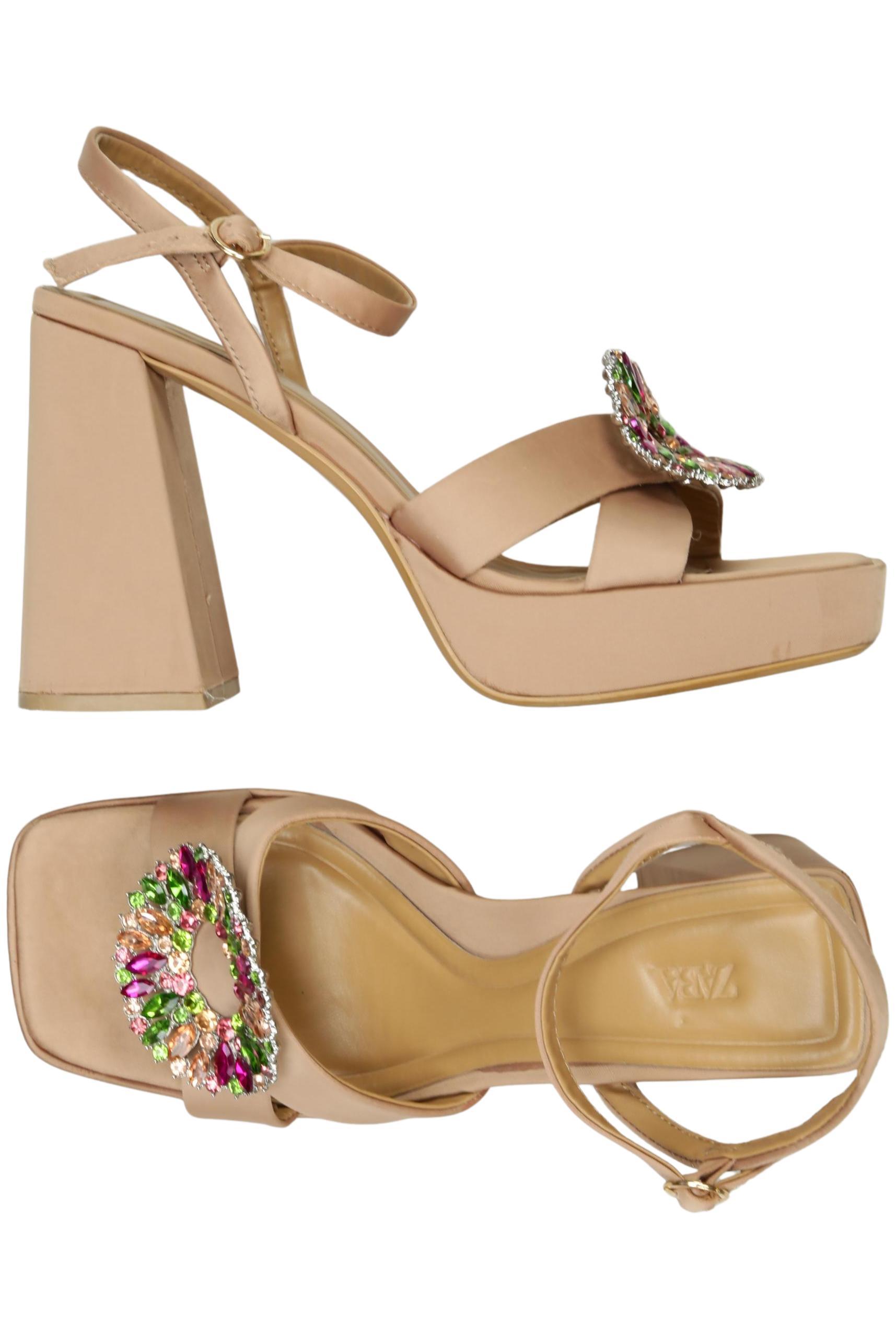 

Zara Damen Sandale, braun, Gr. 38