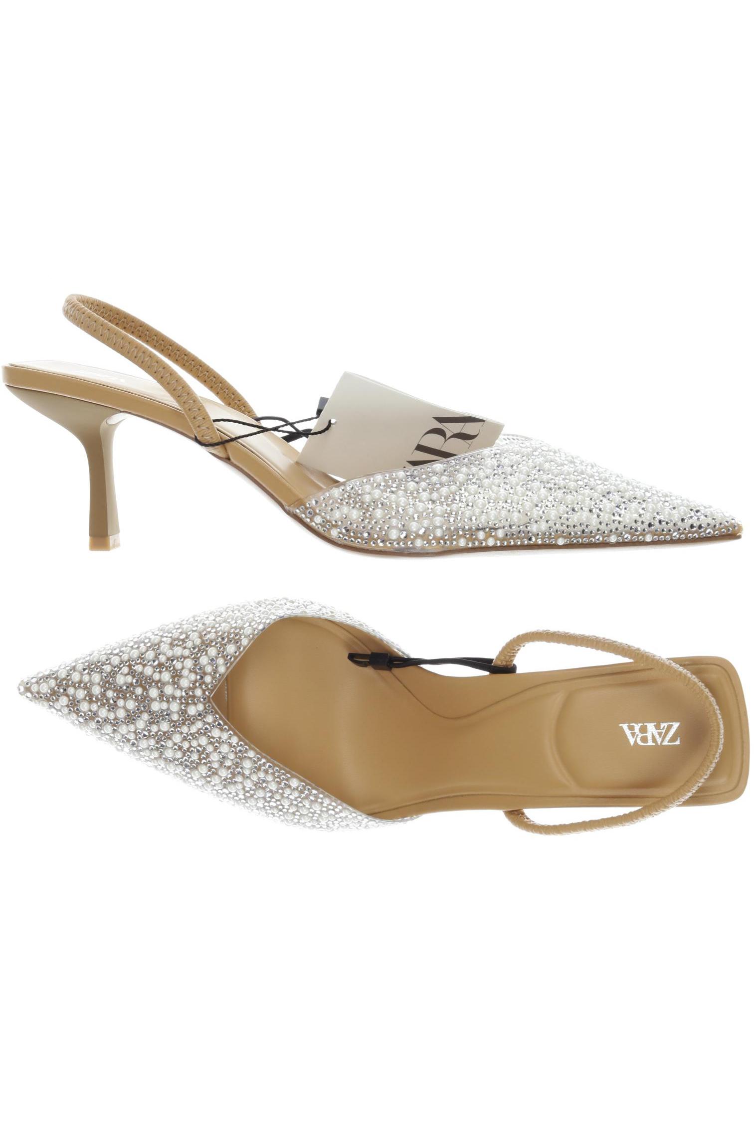 

Zara Damen Sandale, beige, Gr. 40