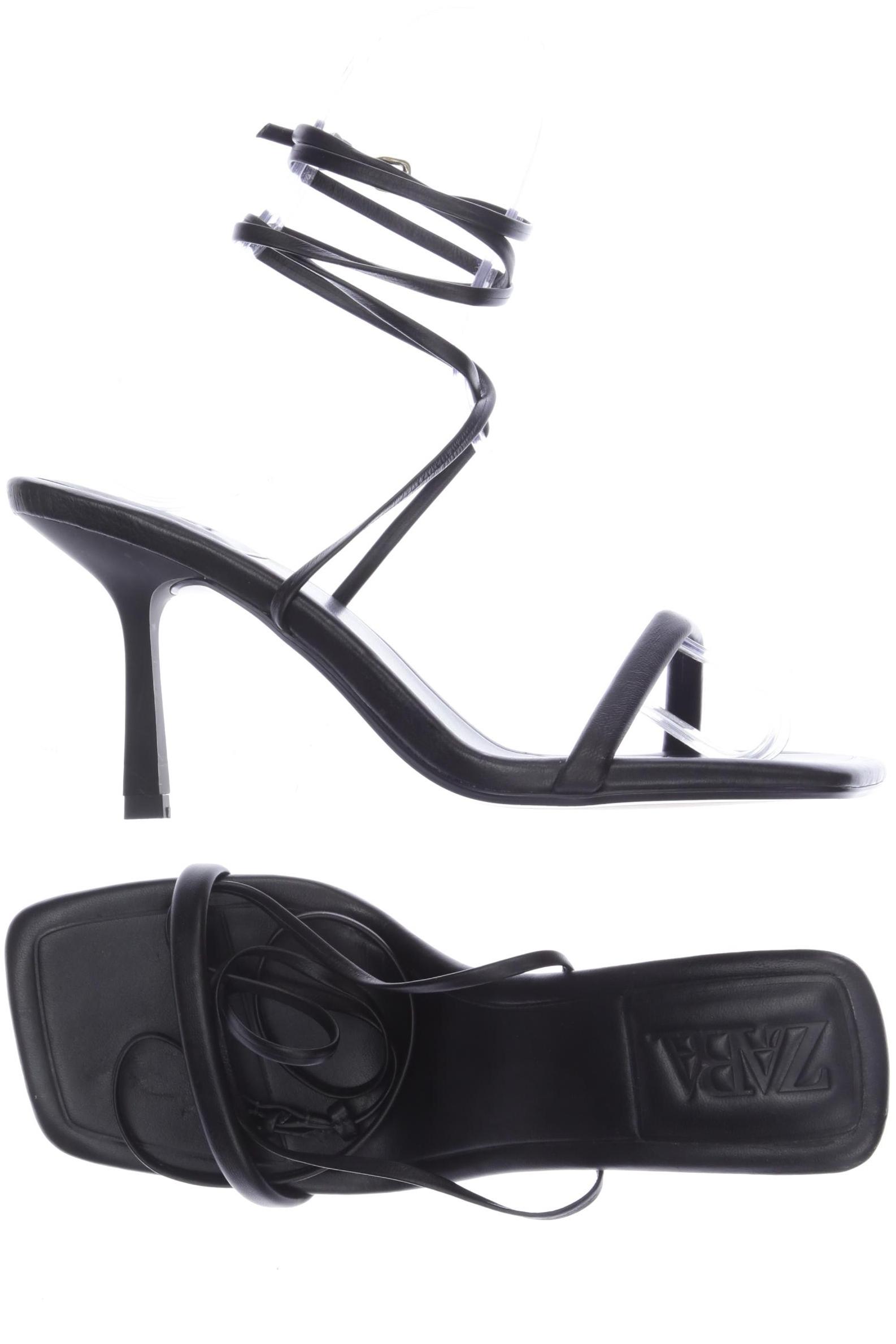 

Zara Damen Sandale, schwarz, Gr. 38