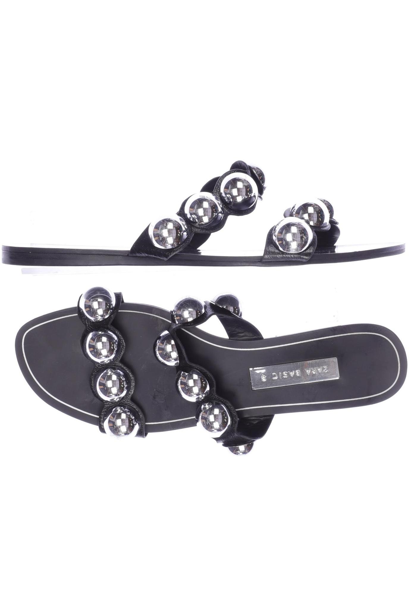 

ZARA Damen Sandale, schwarz