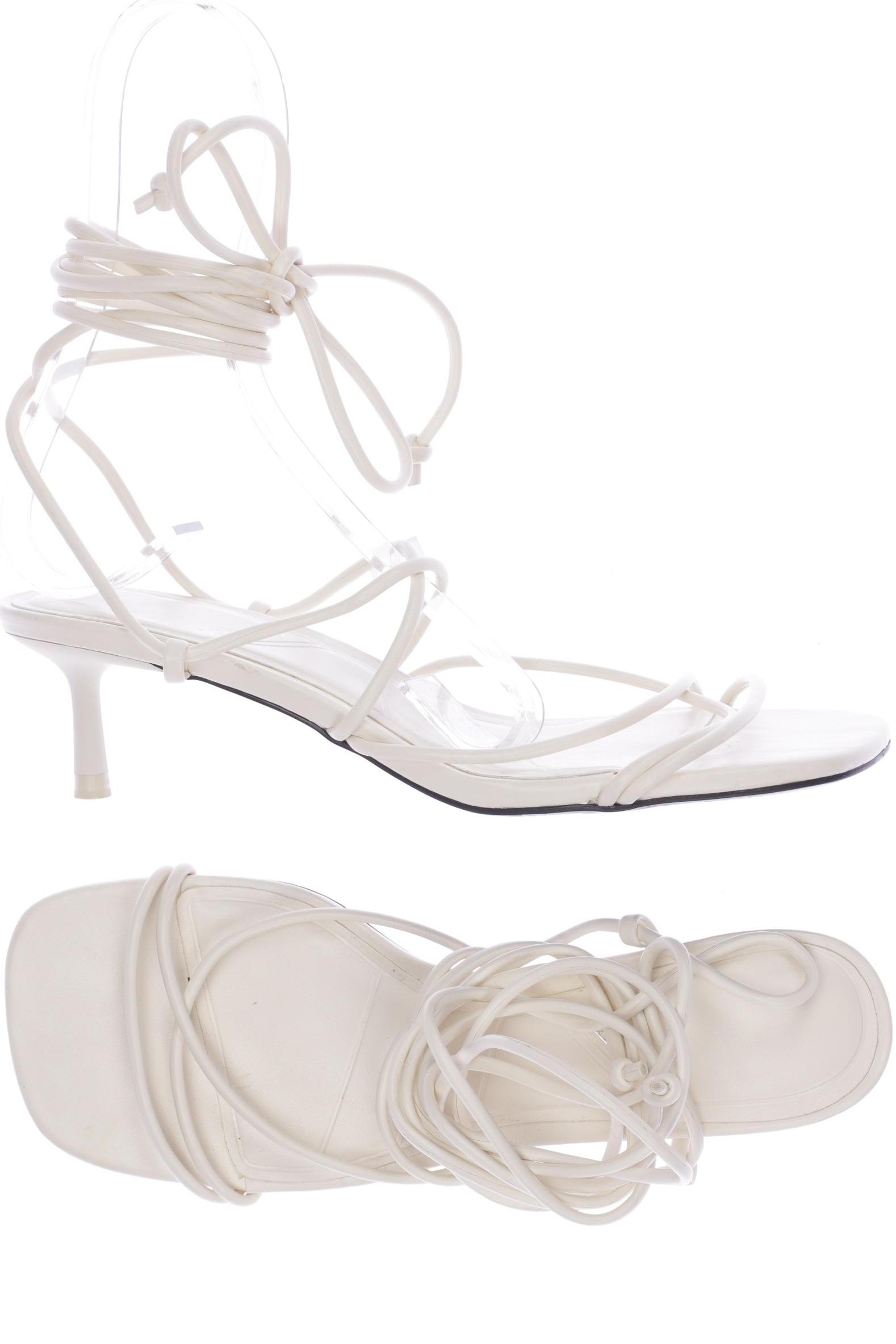 

ZARA Damen Sandale, cremeweiß