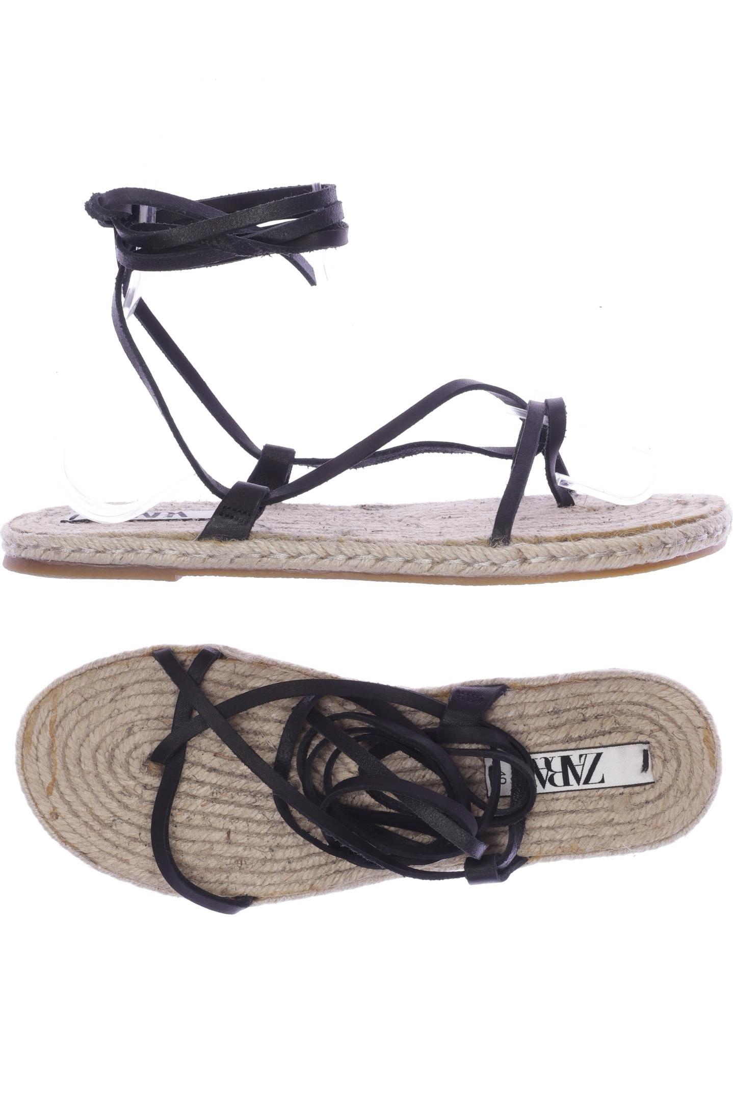 

Zara Damen Sandale, schwarz, Gr. 40