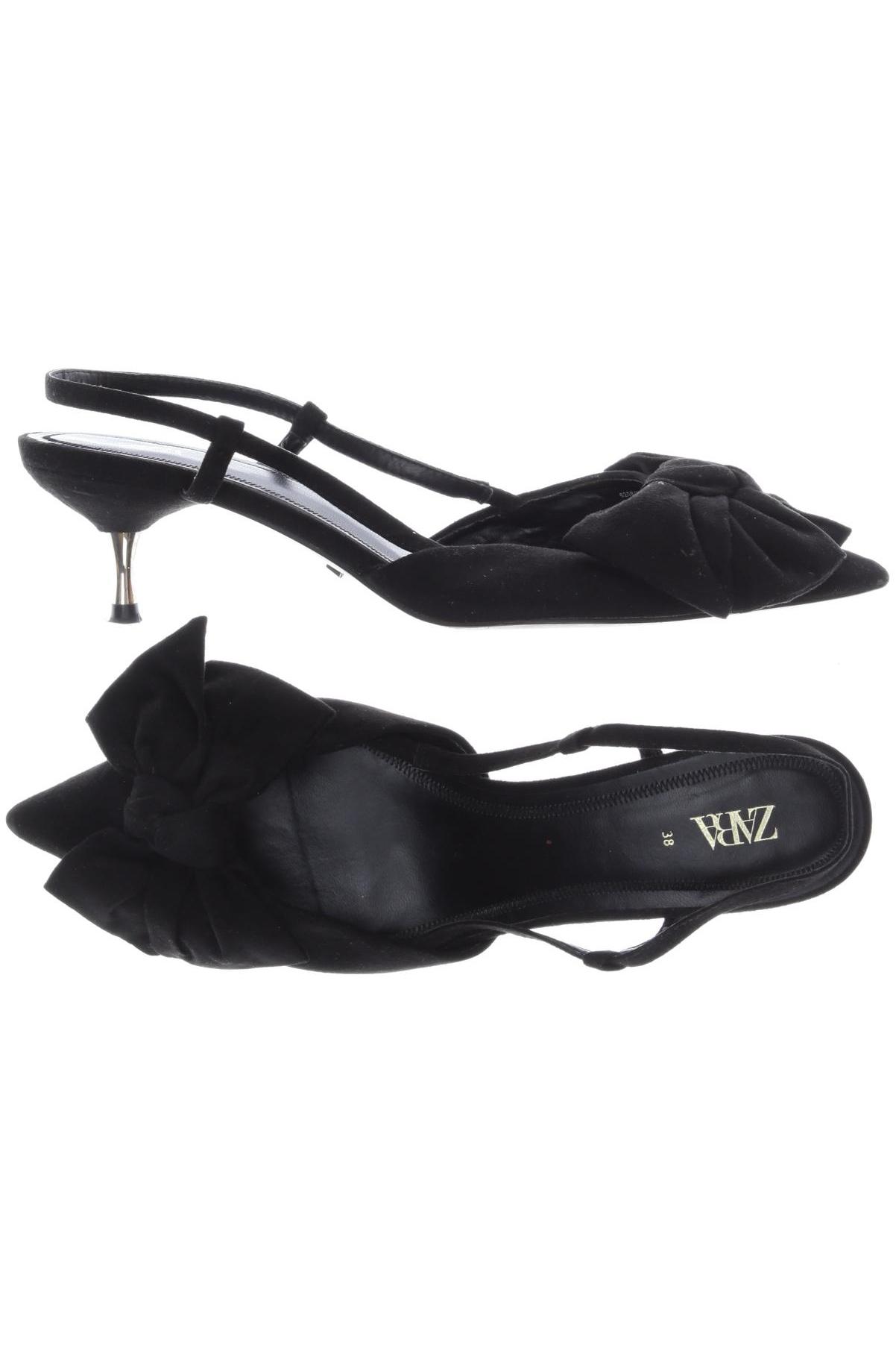 

Zara Damen Sandale, schwarz, Gr. 38
