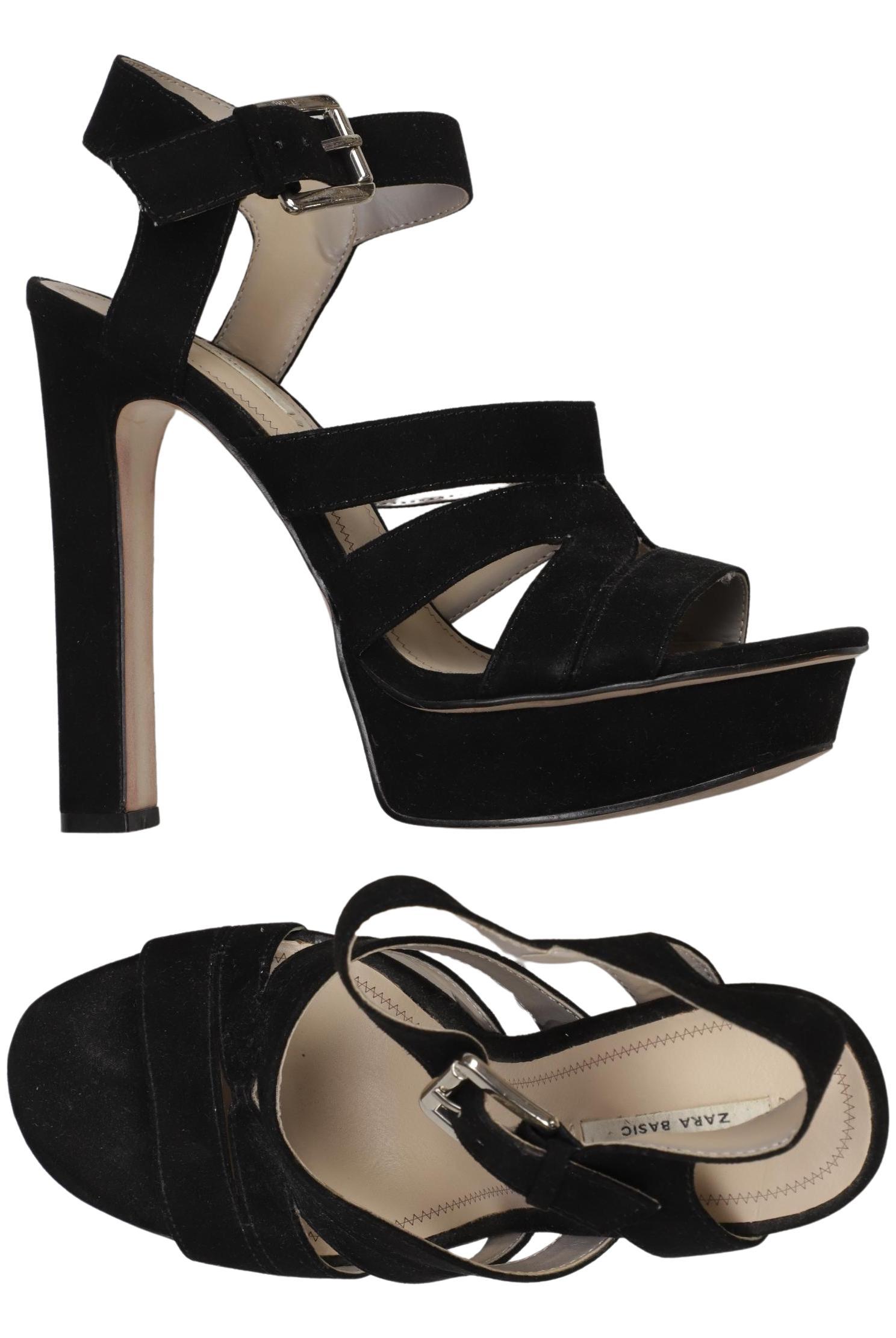 

Zara Damen Sandale, schwarz, Gr. 38