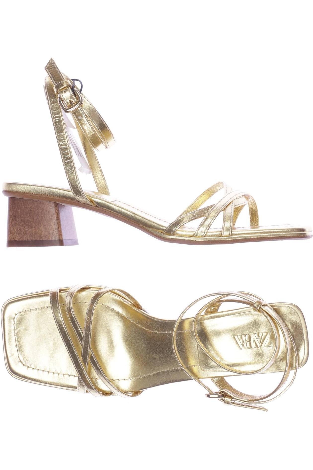 

Zara Damen Sandale, gold, Gr. 37