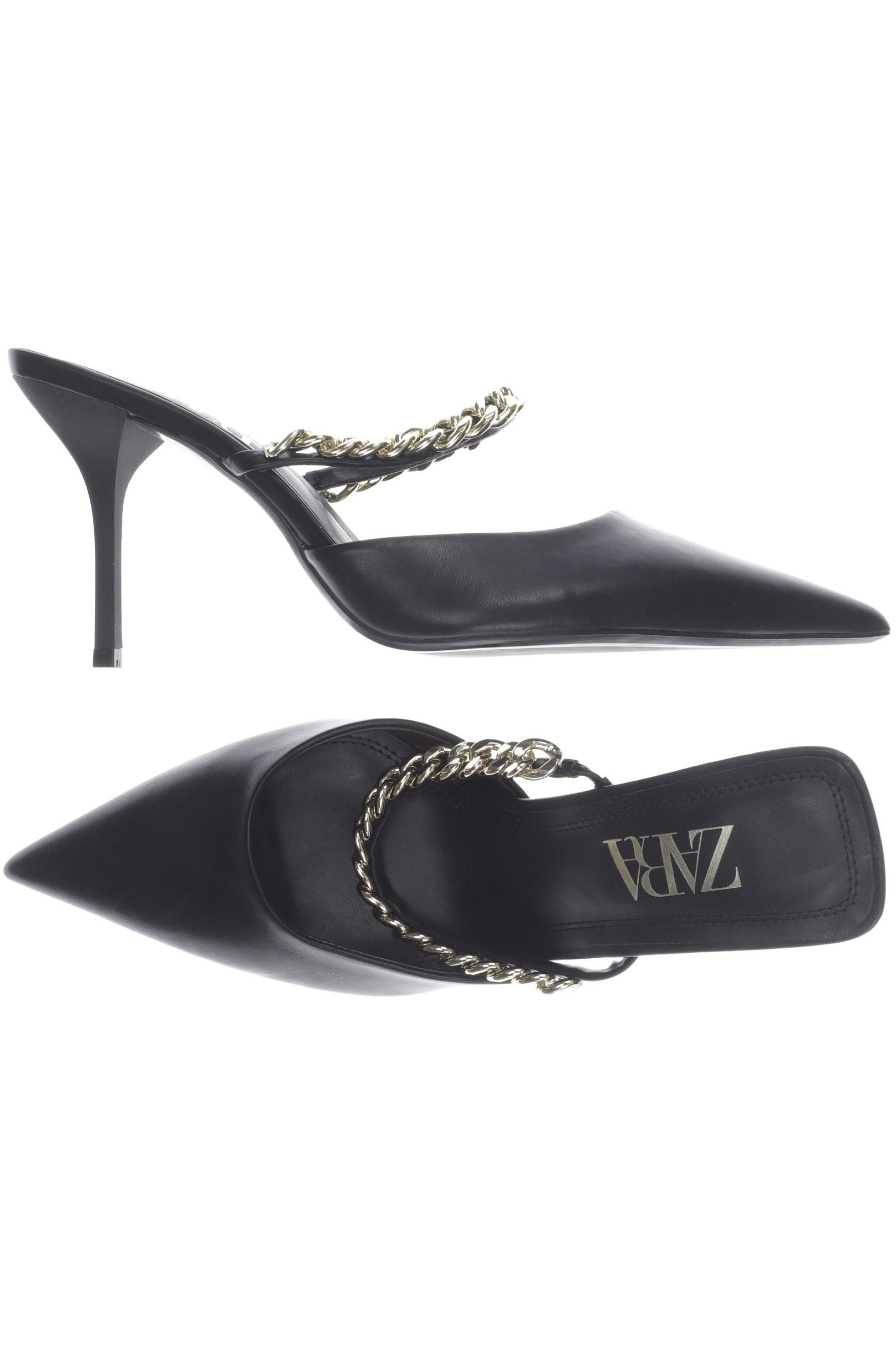 

ZARA Damen Sandale, schwarz