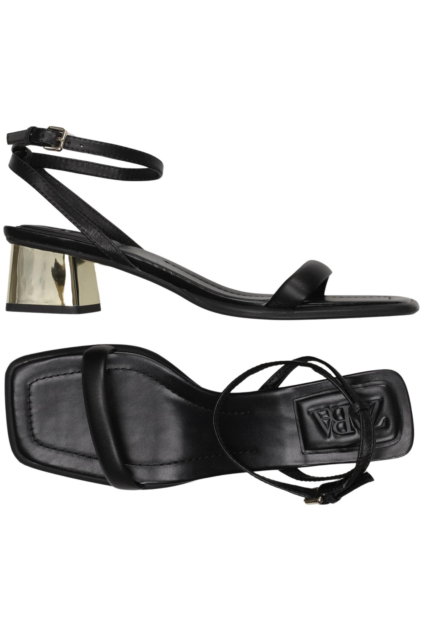 

Zara Damen Sandale, schwarz, Gr. 38