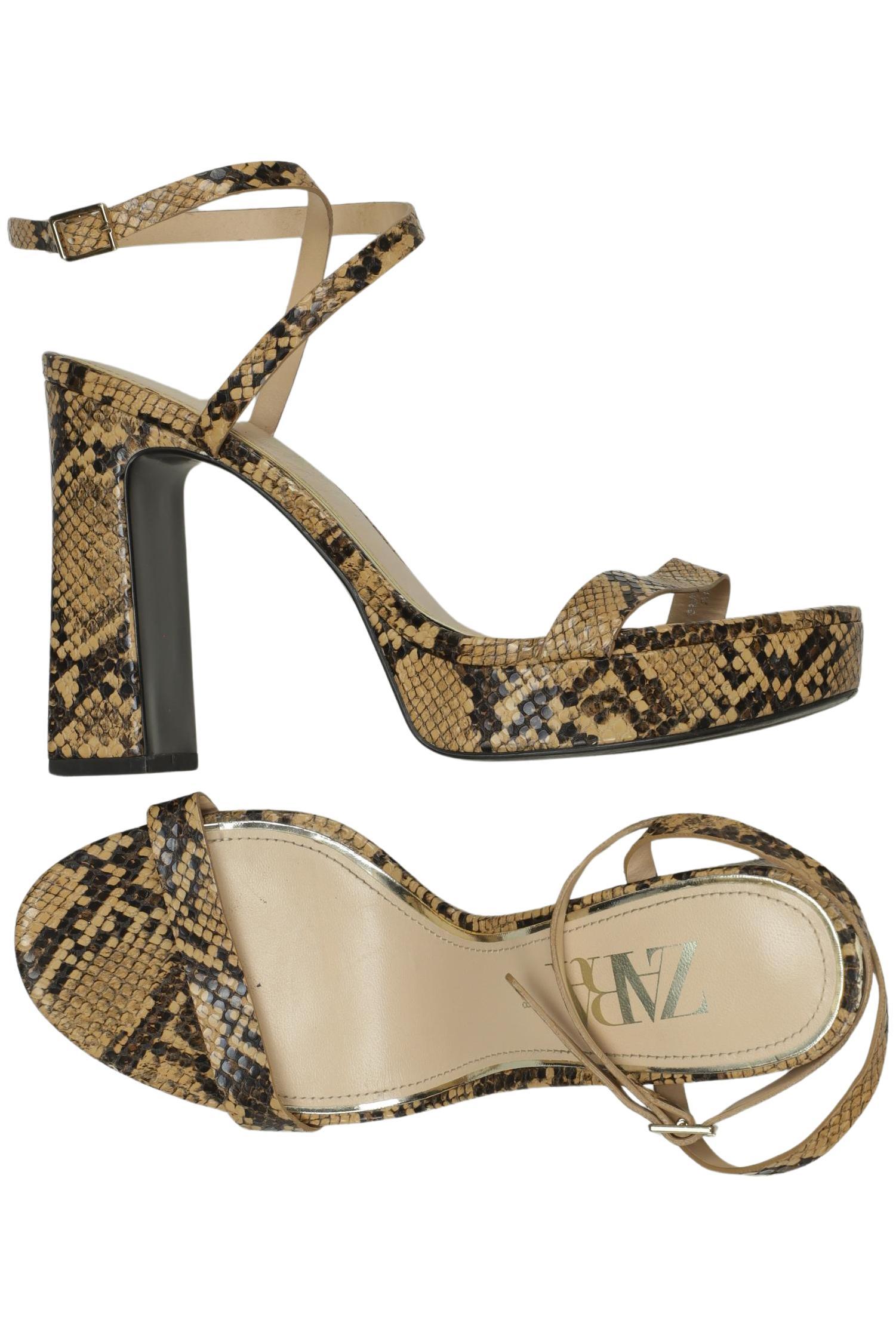 

Zara Damen Sandale, braun, Gr. 38