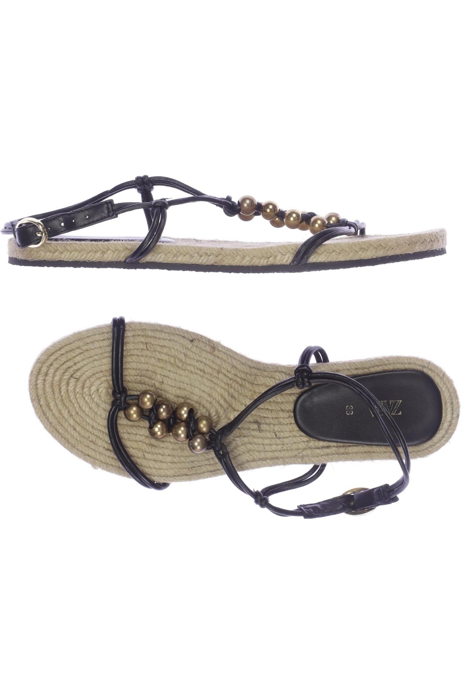 

Zara Damen Sandale, schwarz, Gr. 38