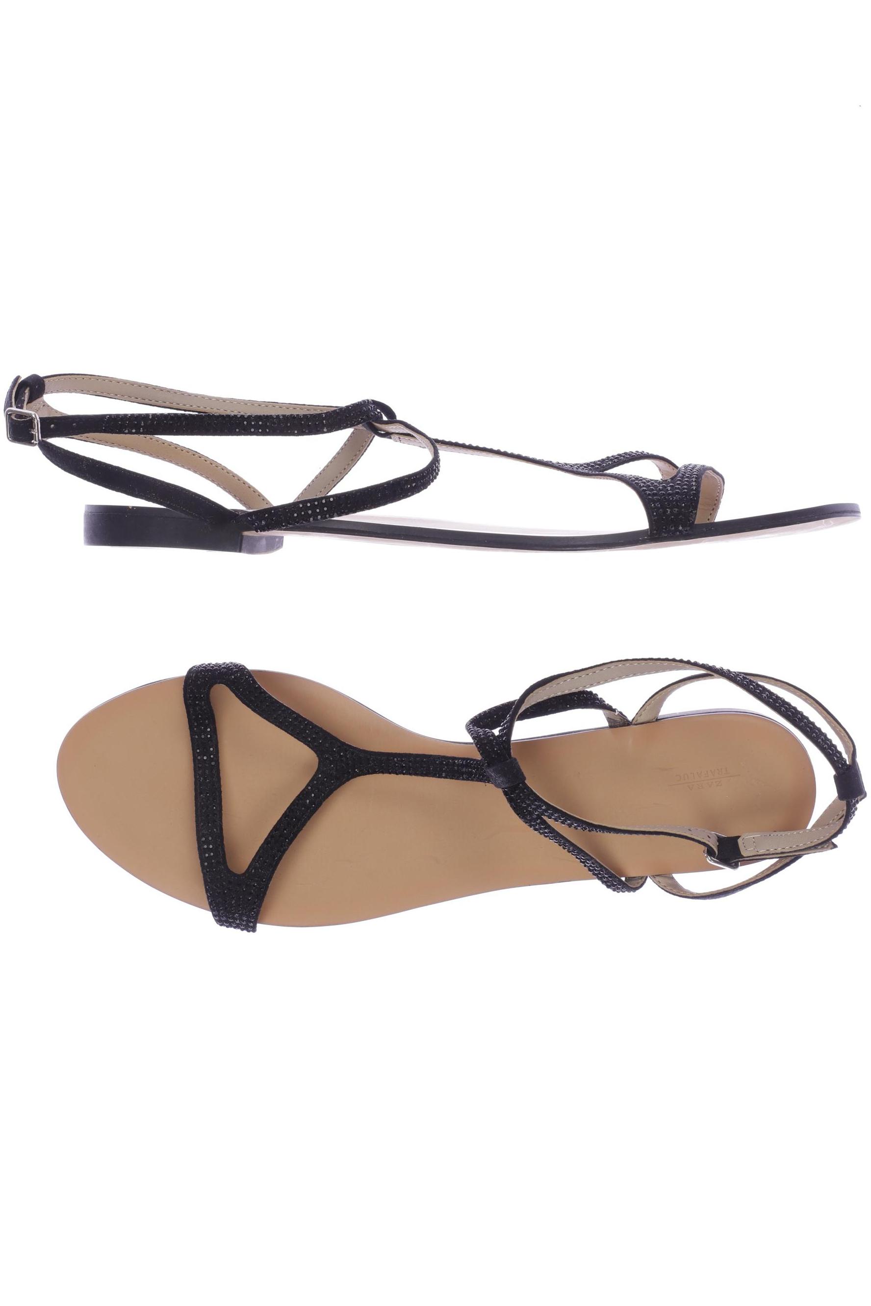 

Zara Damen Sandale, schwarz, Gr. 41