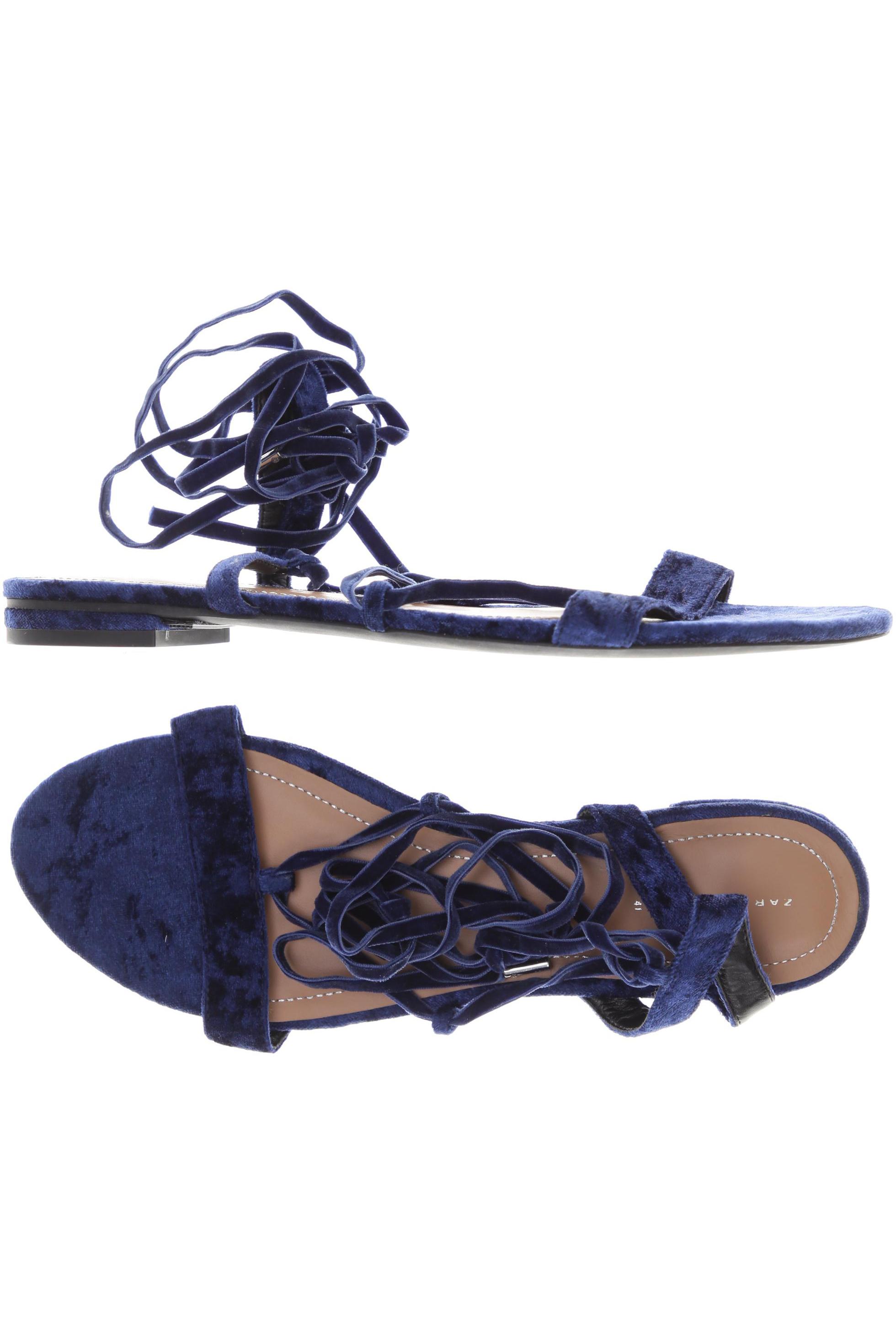 

Zara Damen Sandale, blau, Gr. 41
