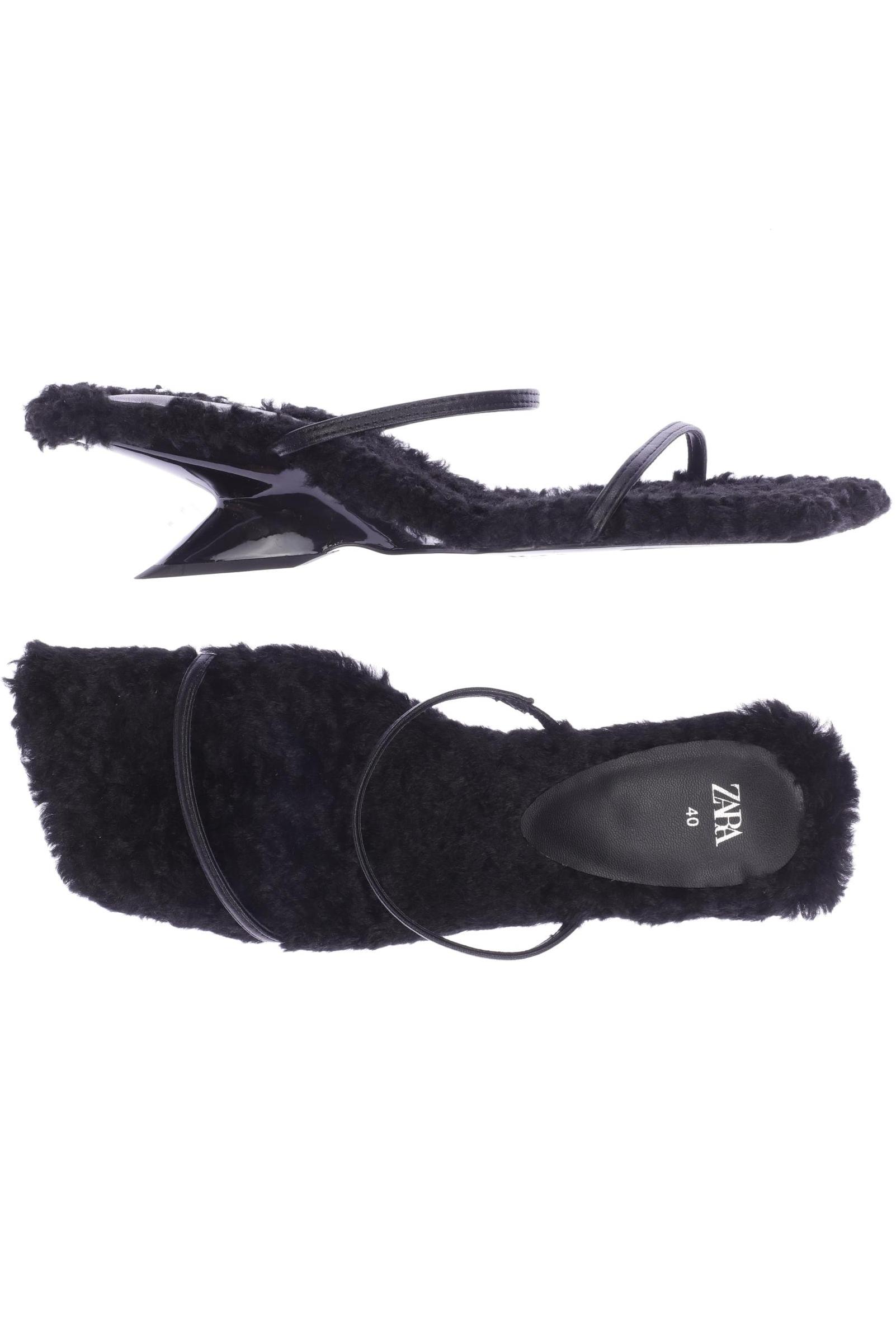 

ZARA Damen Sandale, schwarz