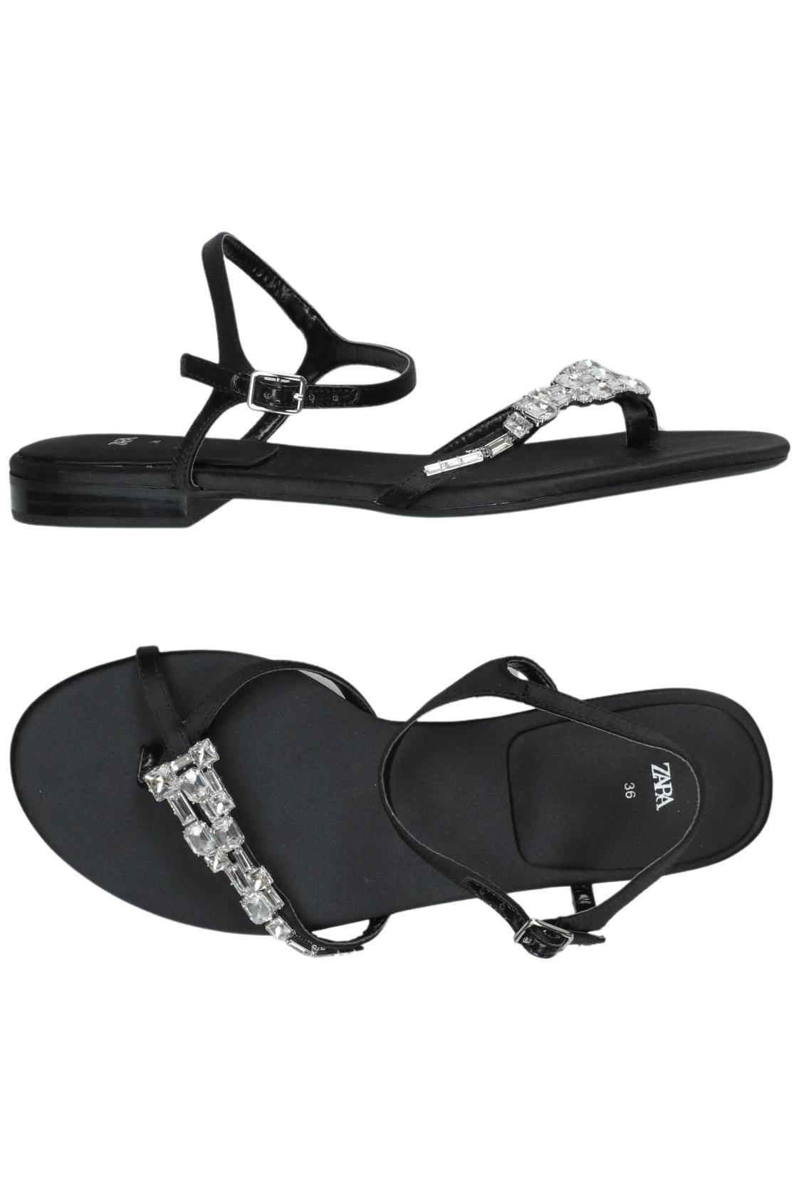 

Zara Damen Sandale, schwarz, Gr. 36