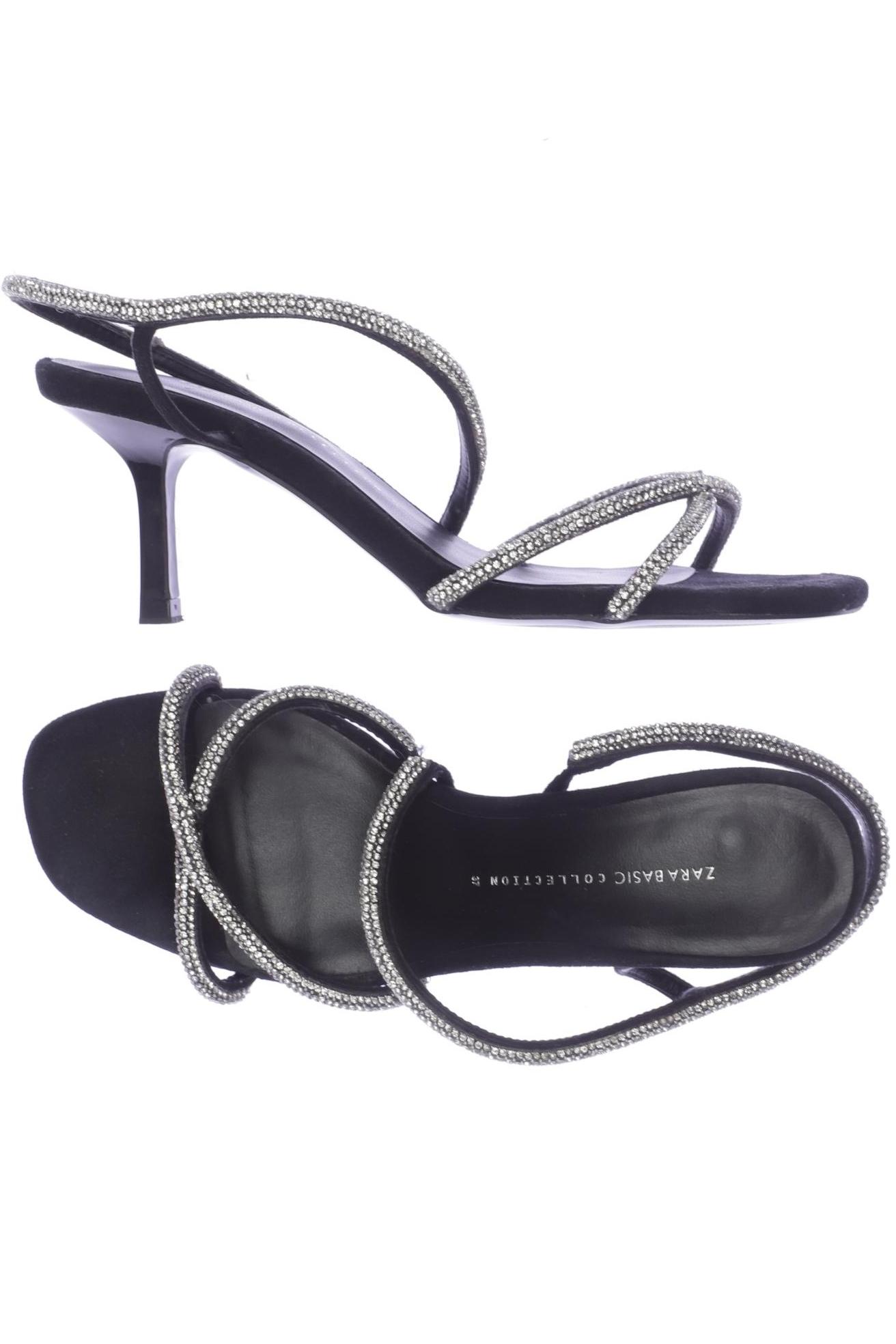 

Zara Damen Sandale, schwarz, Gr. 37