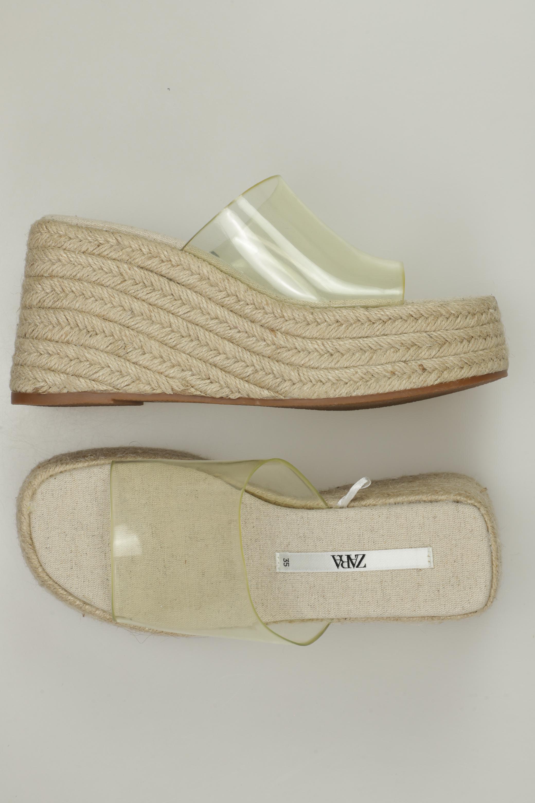 

ZARA Damen Sandale, cremeweiß
